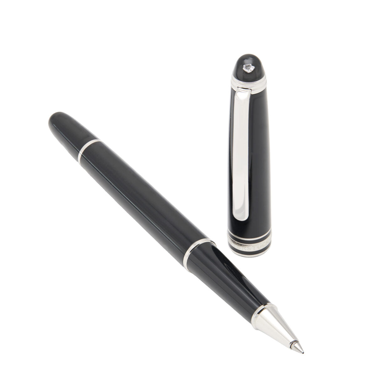 Penna monteblanc meisterstuck diamond roller ball-1