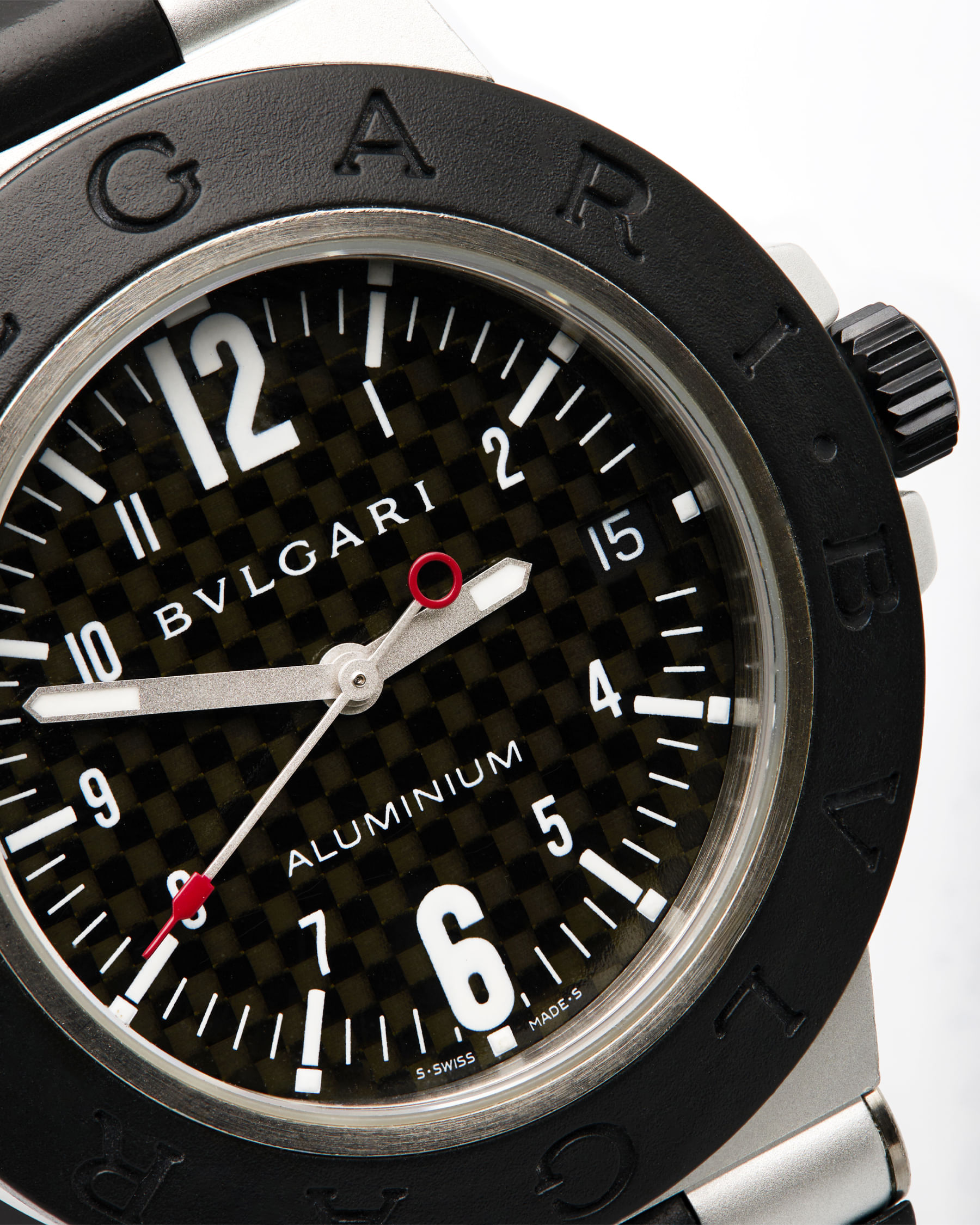 Bulgari diagono alluminum automatic ref al 38 ta-2