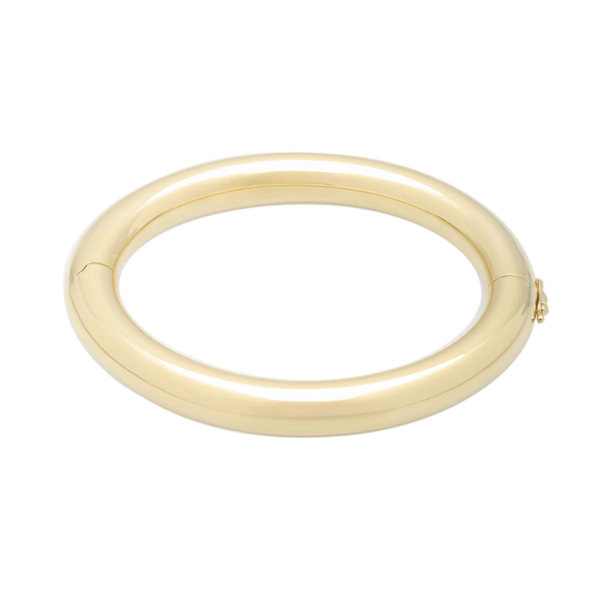 Bracciale rigido tubolare in oro giallo 18 kt-1