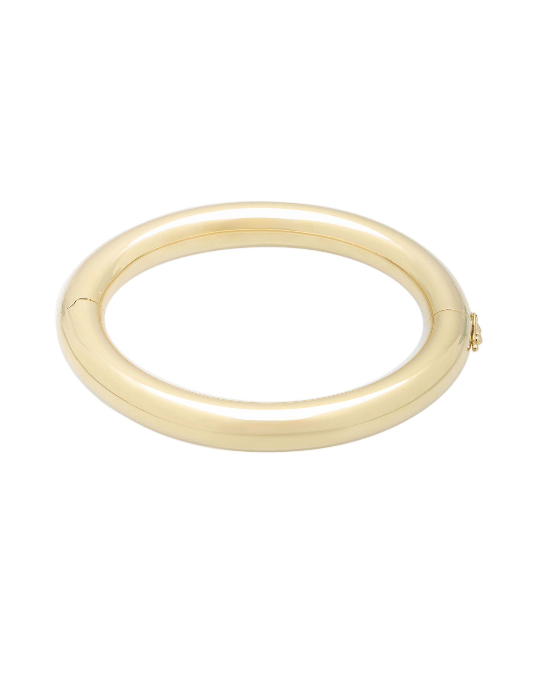 Bracciale rigido tubolare in oro giallo 18 kt-1
