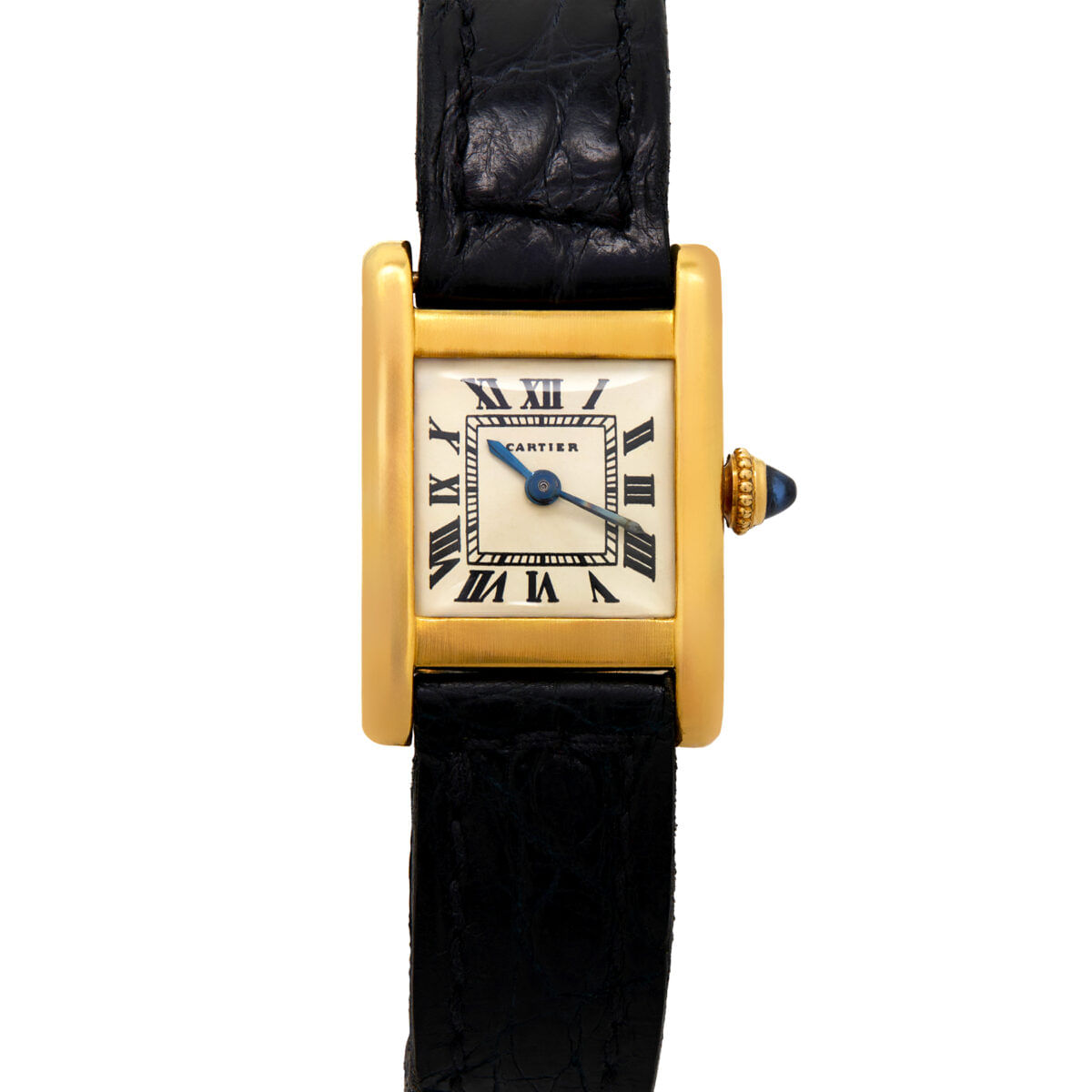 Cartier tank normale mecanique jaeger-lecoultre 20 mm yellow gold 18 kt-1