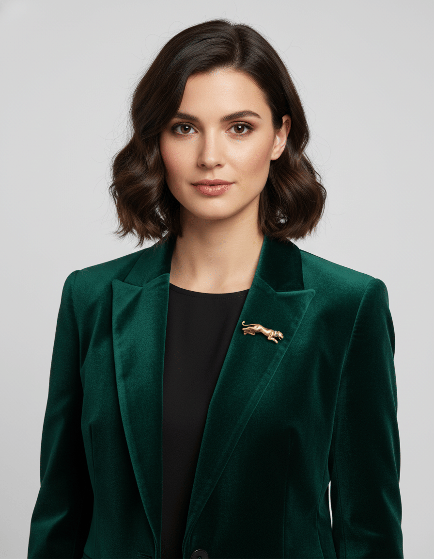 Spilla gibi pantera in oro giallo e bianco con diamanti-3