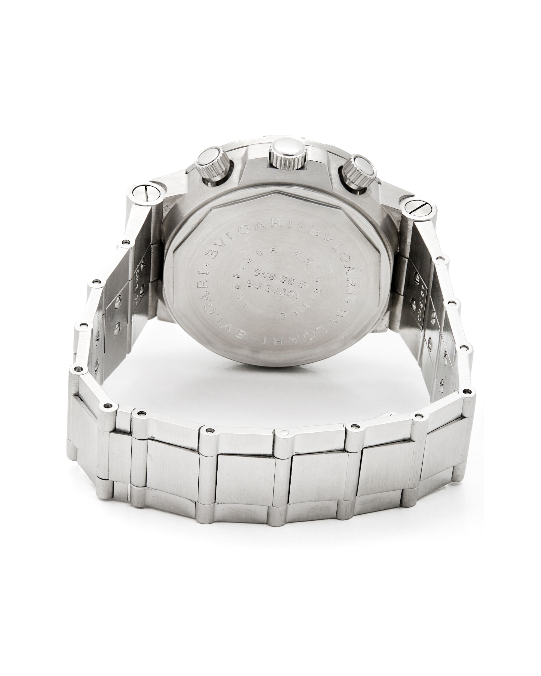 Bulgari diagono scuba diagono chronograph 38 mm ref scb38s-5