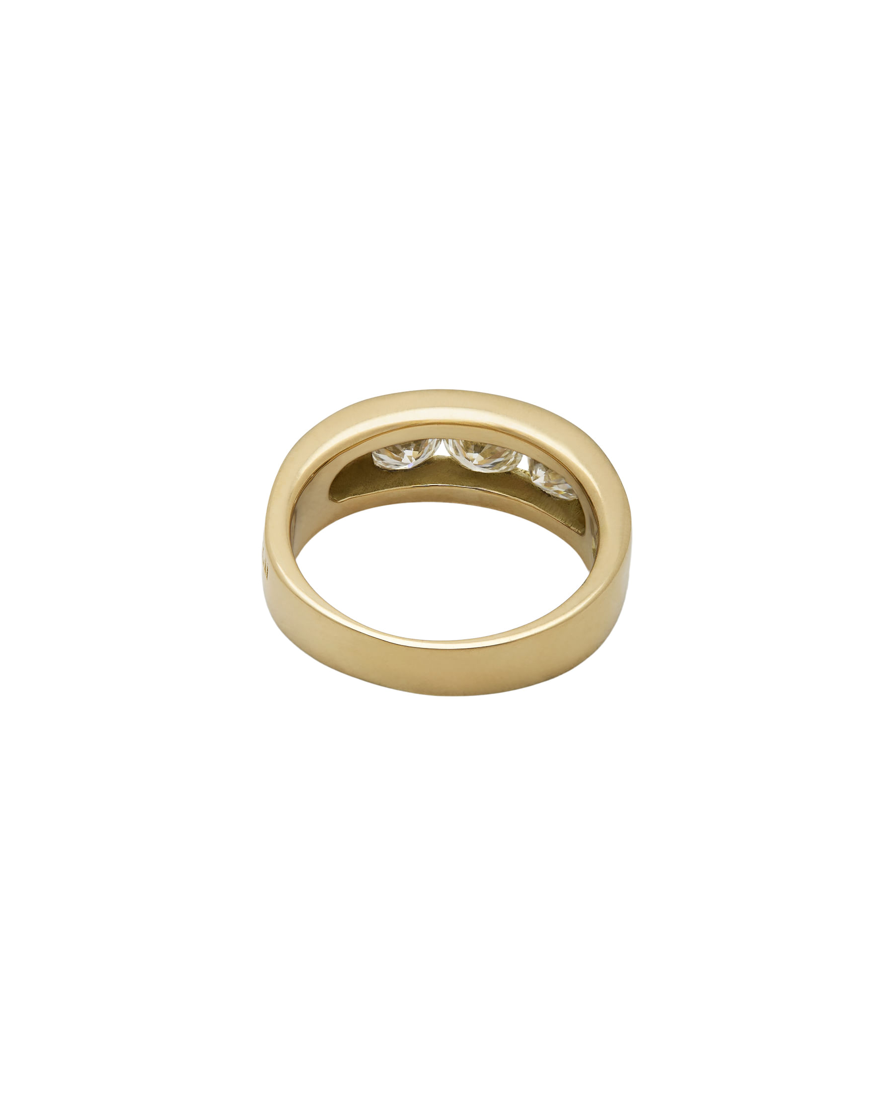 Anello trilogy mazzoli a fascia con diamanti 0,90 ct-3