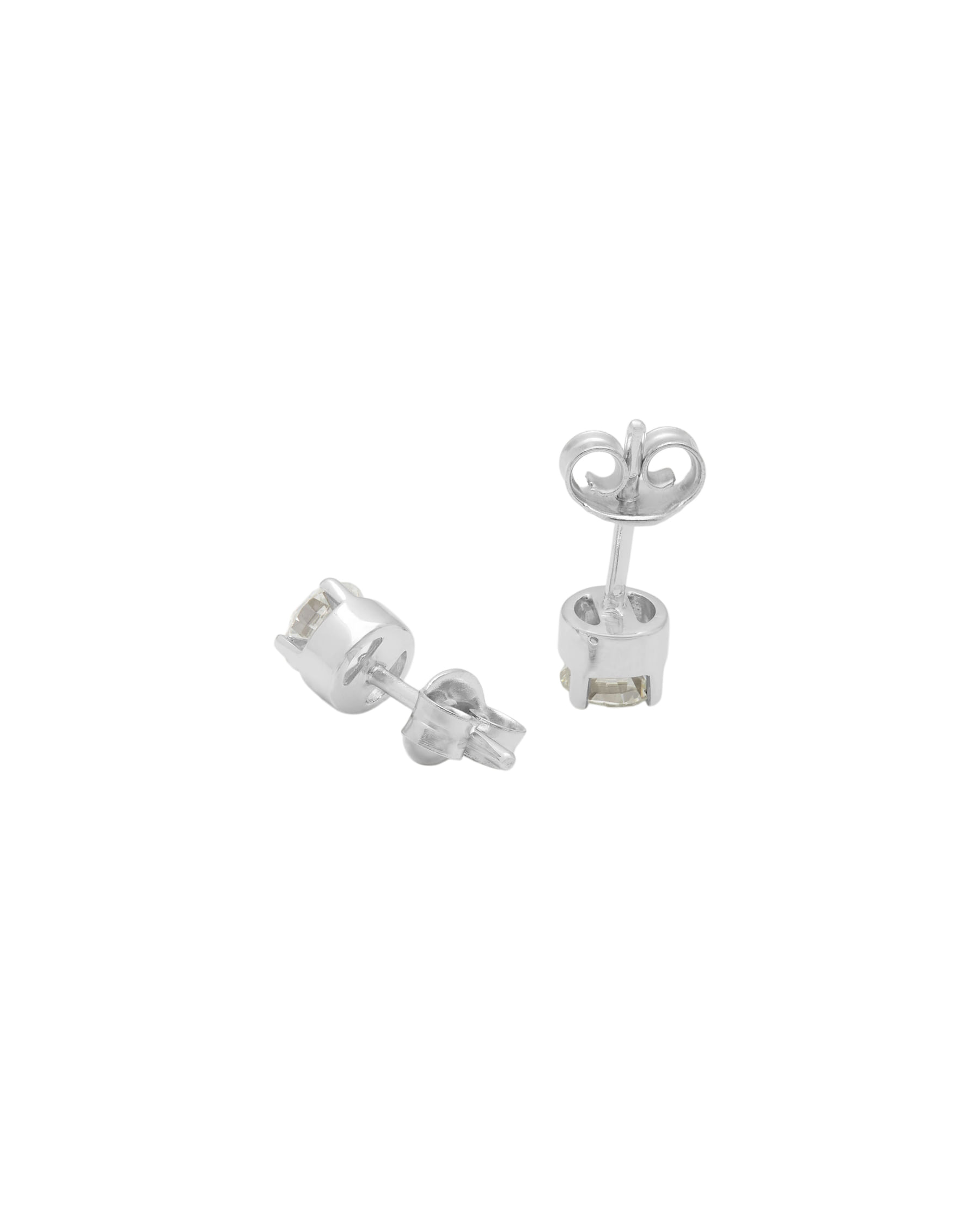 Orecchini punto luce in oro bianco con diamanti 0,90 ct-2