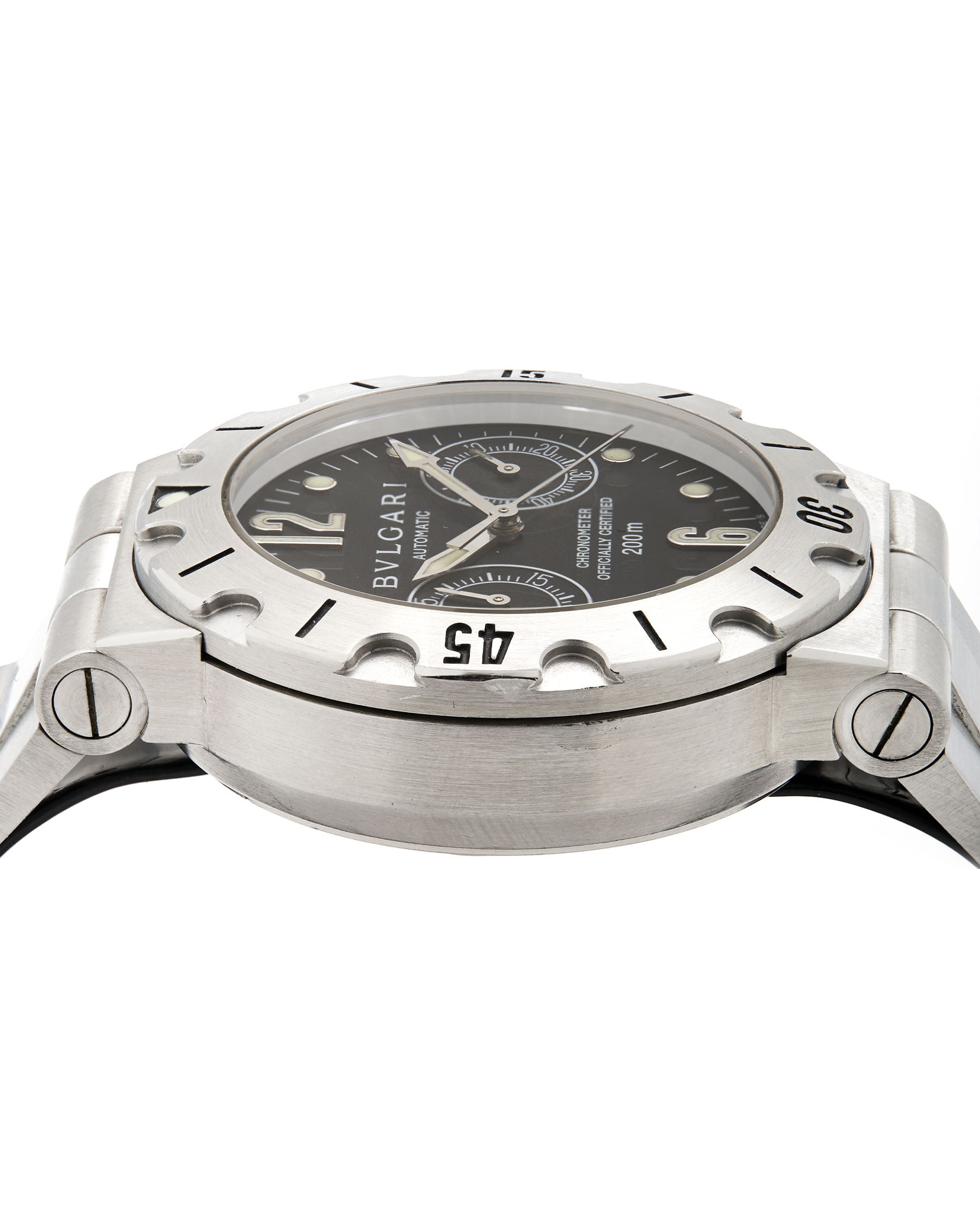 Bulgari diagono scuba diagono chronograph 38 mm ref scb38s-3