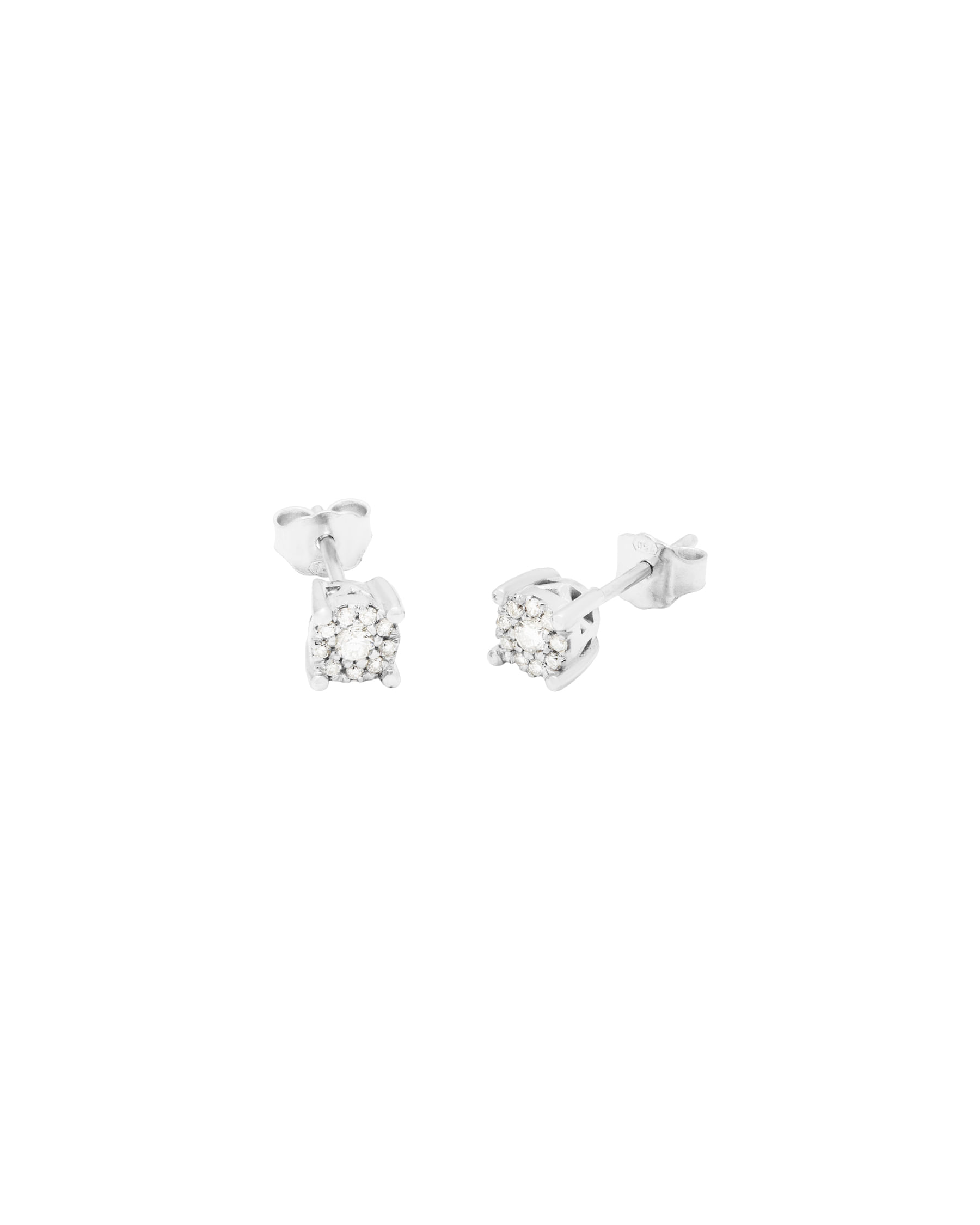 Orecchini magic fiore in oro bianco con diamanti-1