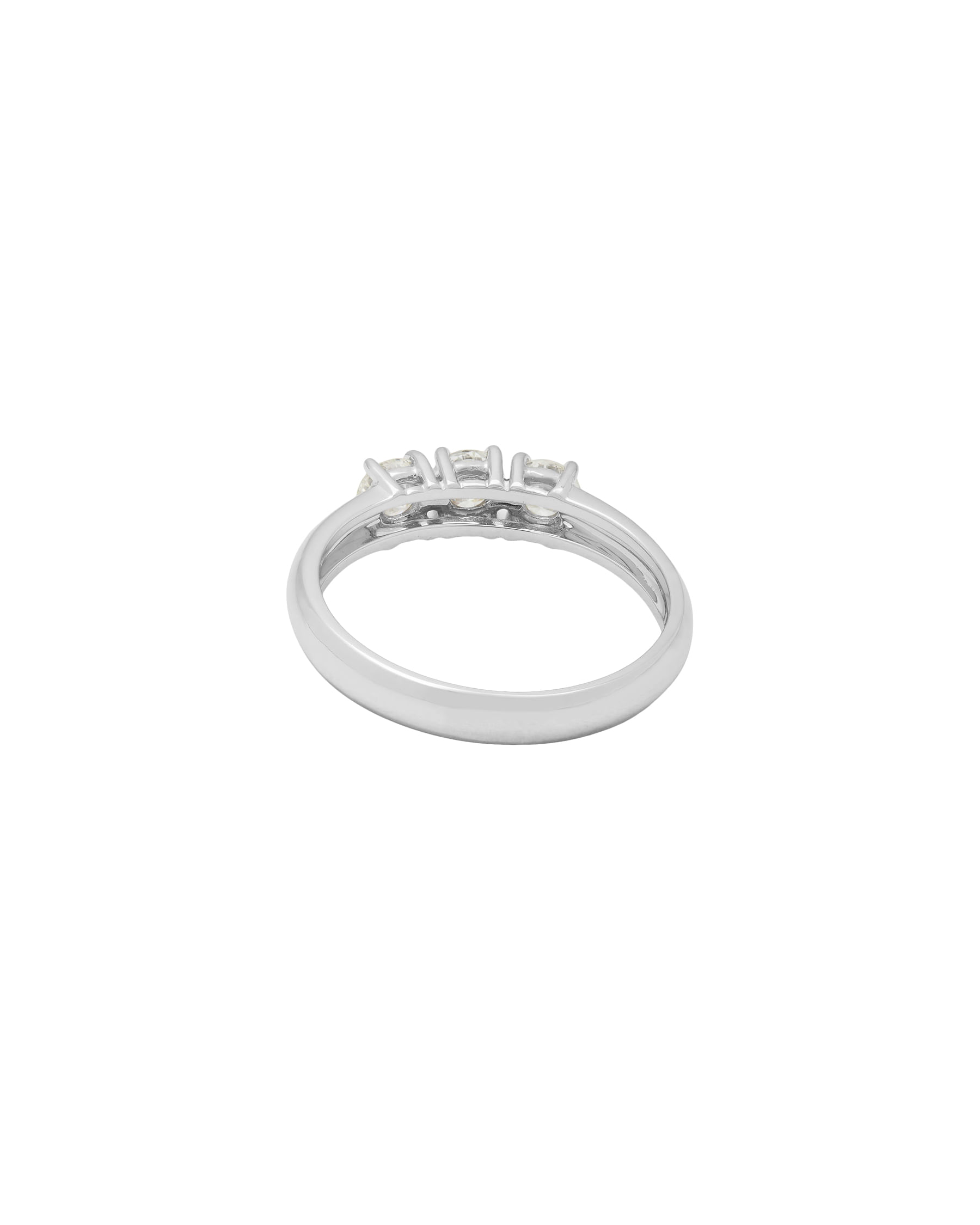 Anello trilogy in oro bianco con diamanti 0,56 ct-3