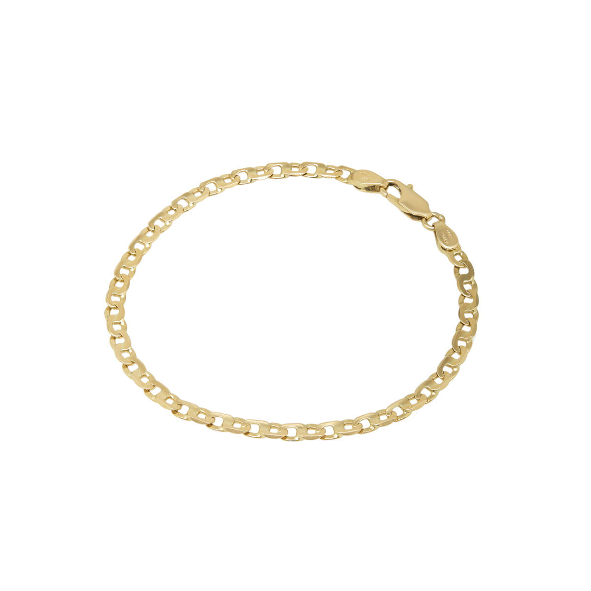 Bracciale maglia otto in oro giallo 18kt-1