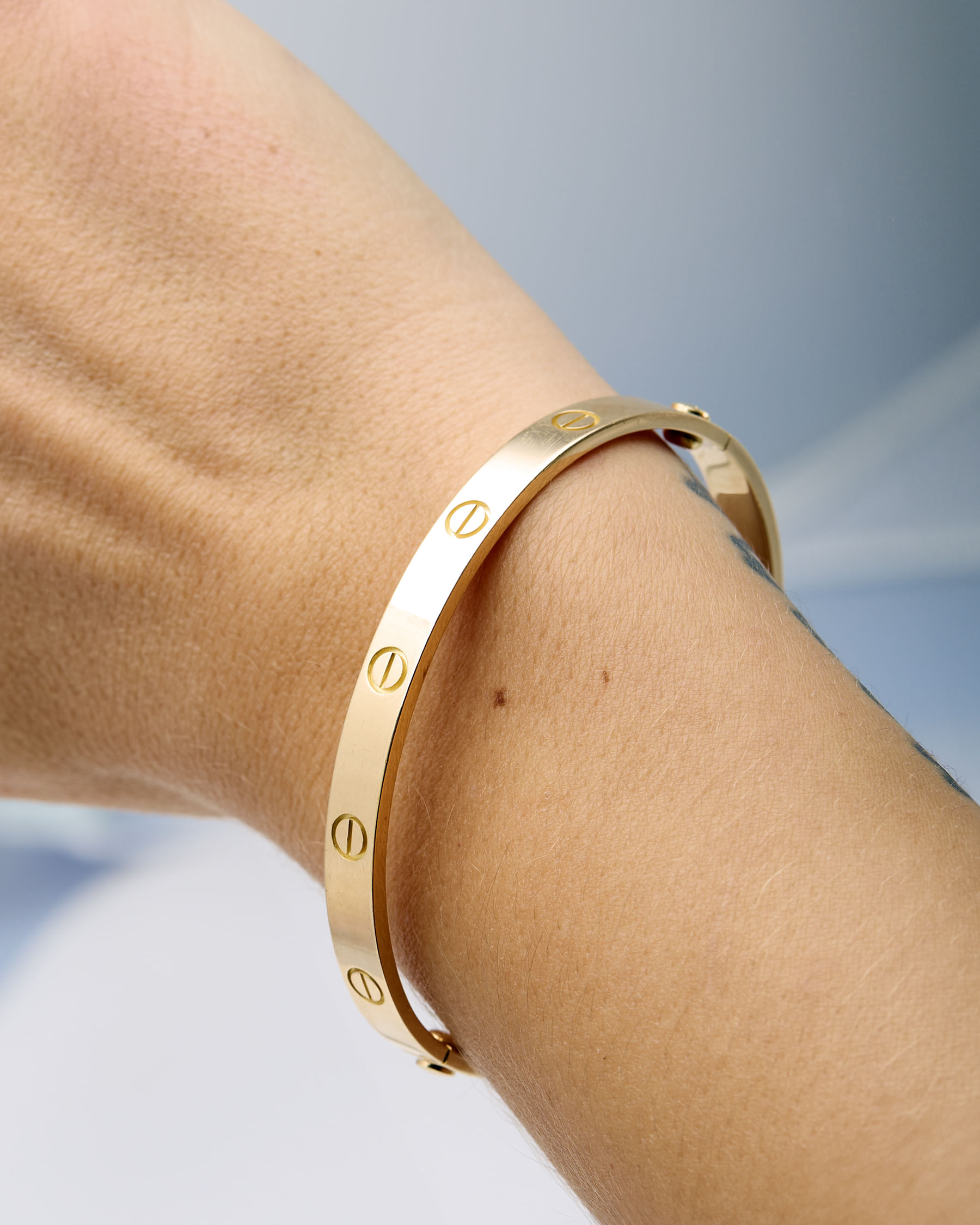 Bracciale cartier love oro giallo larghezza 6,1mm-5