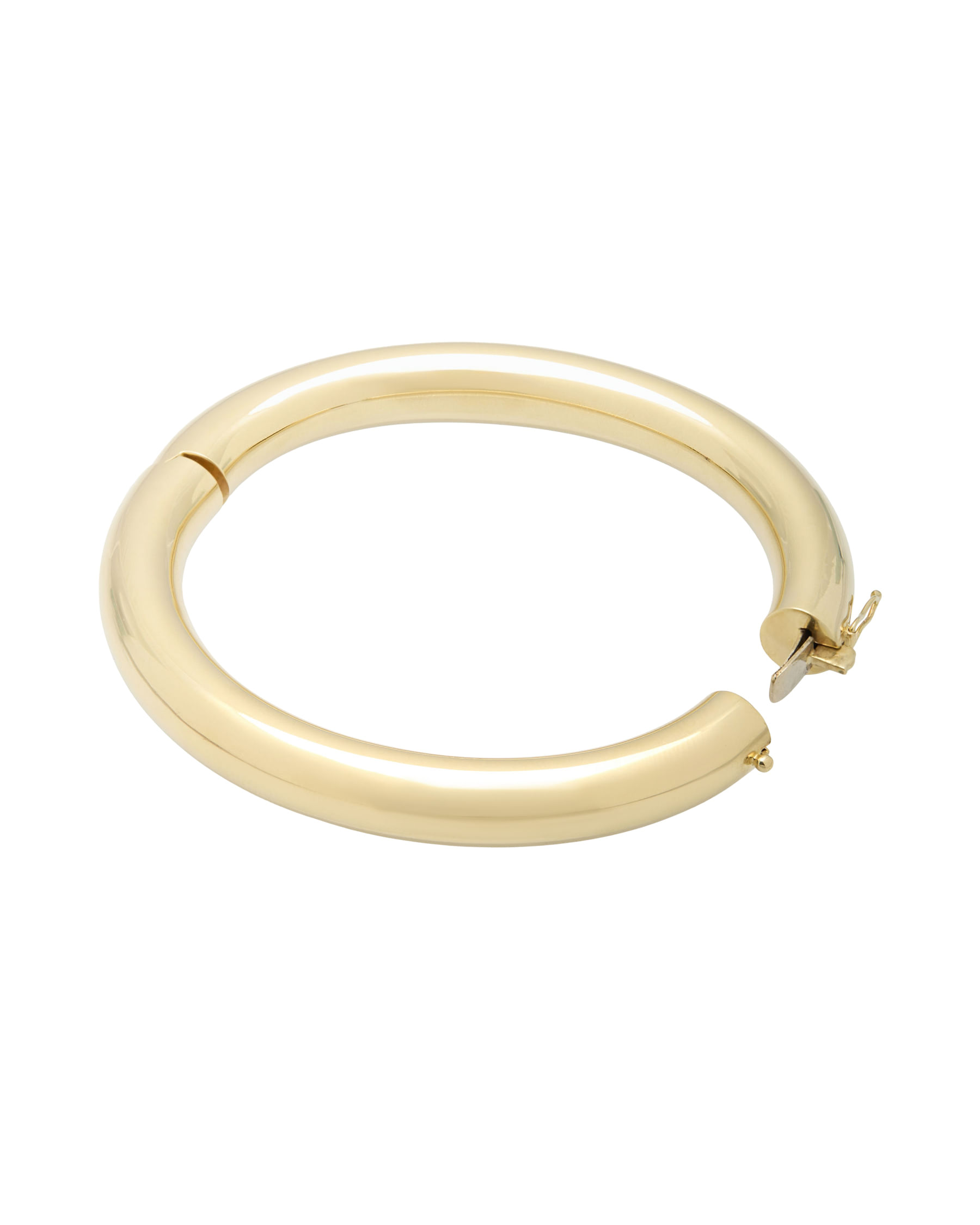 Bracciale rigido tubolare in oro giallo 18 kt-2