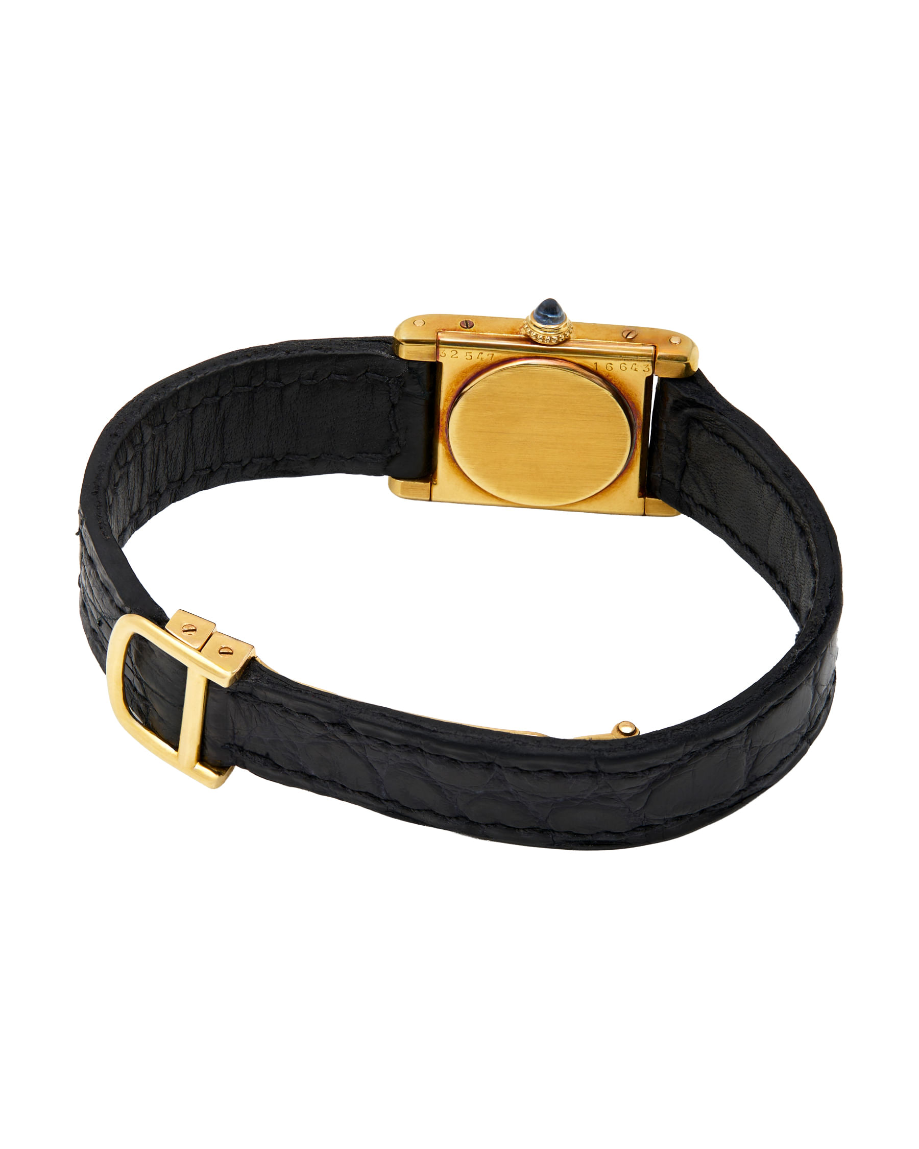 Cartier tank normale mecanique jaeger-lecoultre 20 mm yellow gold 18 kt-4