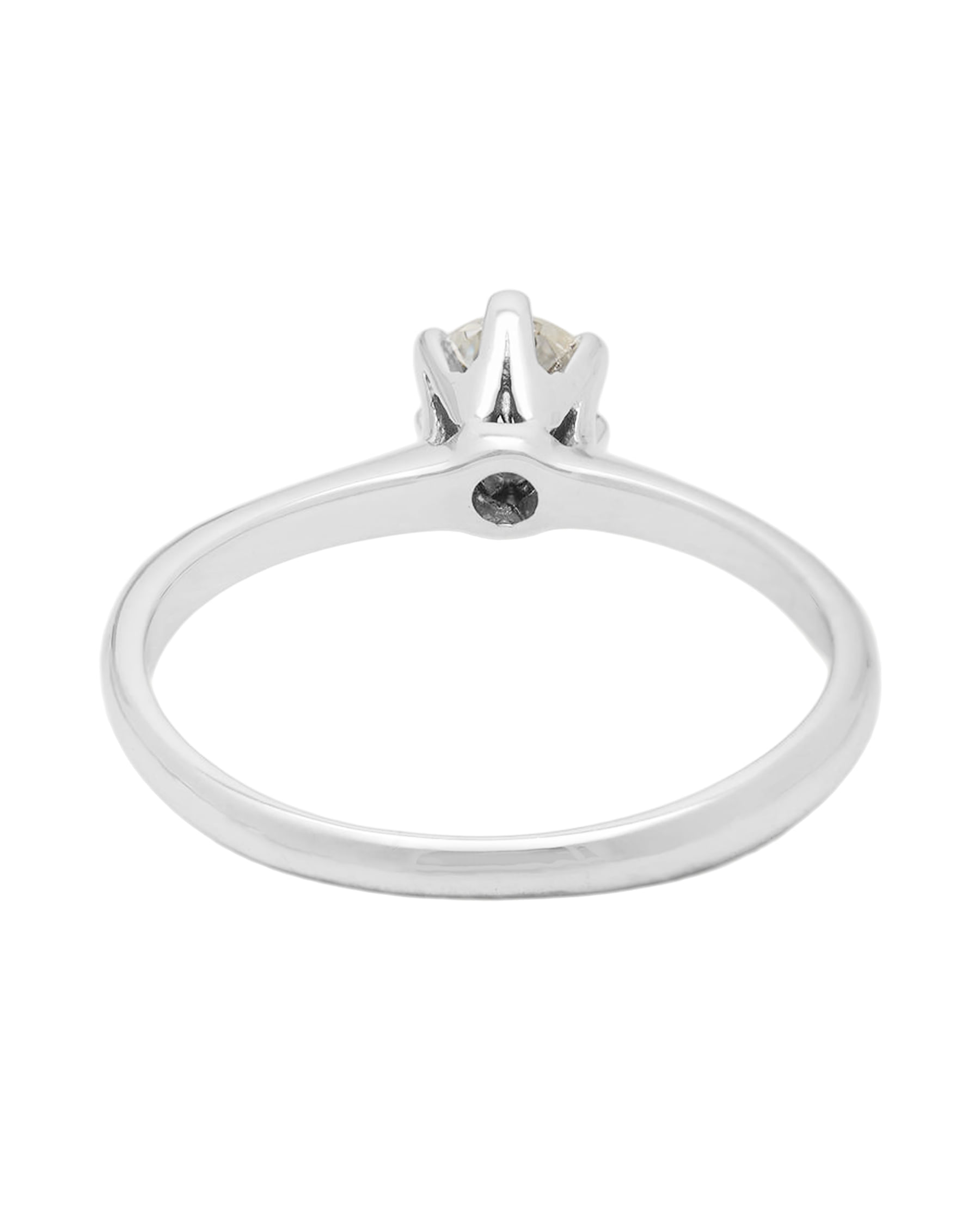 Anello solitario modello tiffany con diamante 0,32-3
