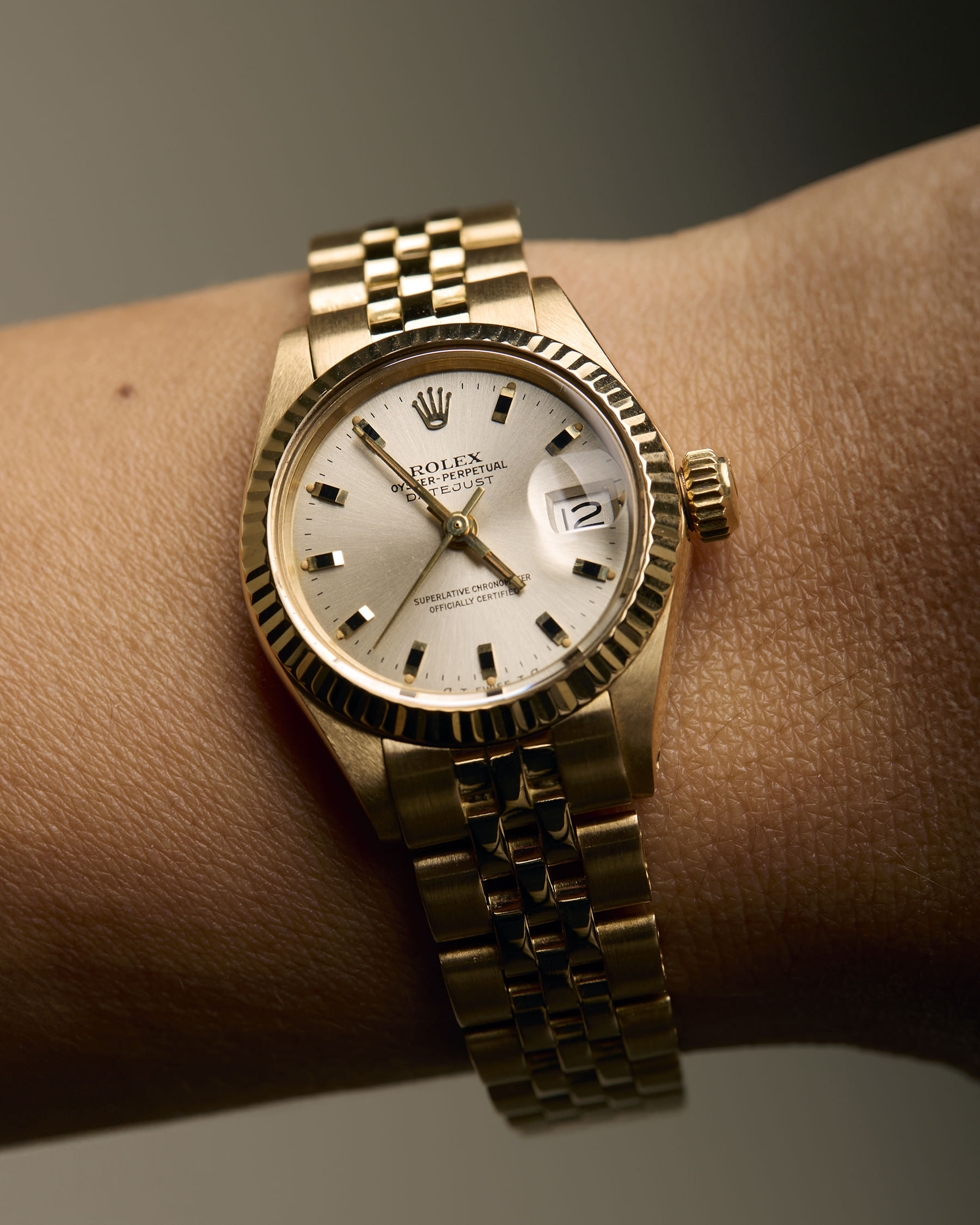 Rolex lady-datejust 26 mm yellow gold jubilee 18 kt ref 6917-6