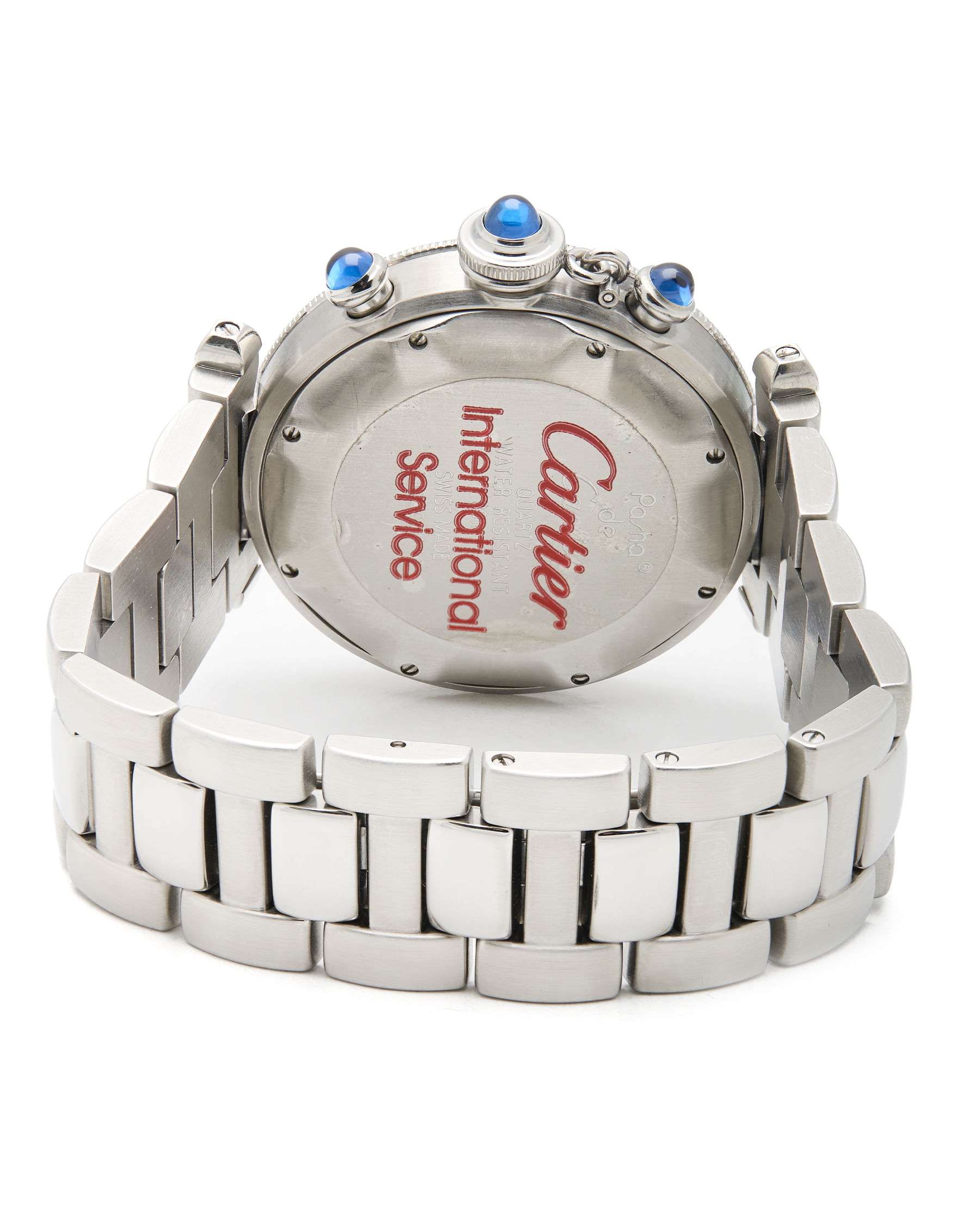 Cartier pasha chronograph 38 mm quartz ref. 4030-5