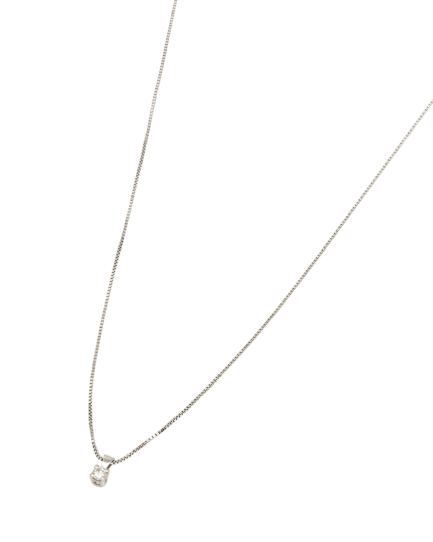 Collana punto luce 0,04 ct-1