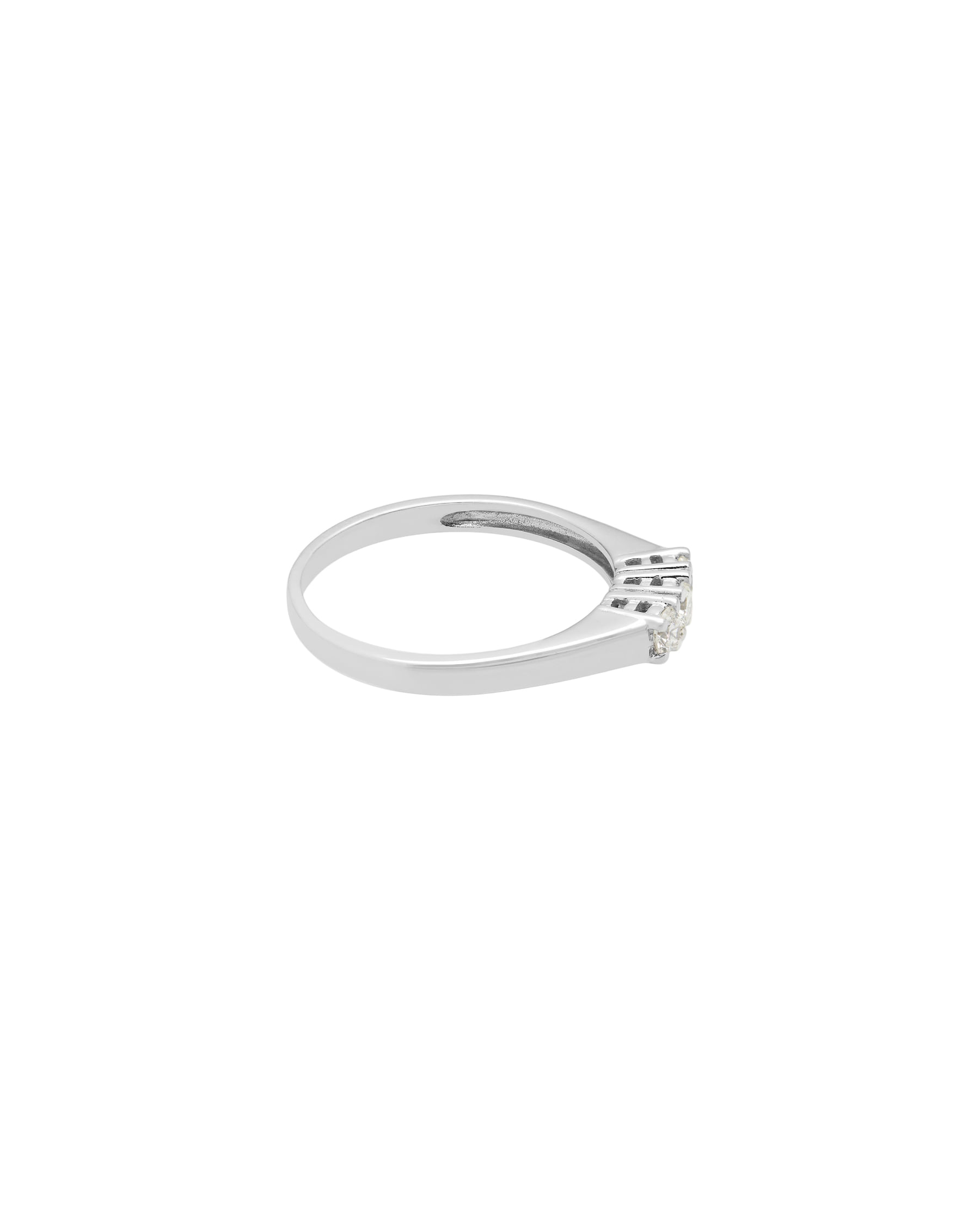 Anello trilogy oro bianco con diamanti 0,27 ct-2