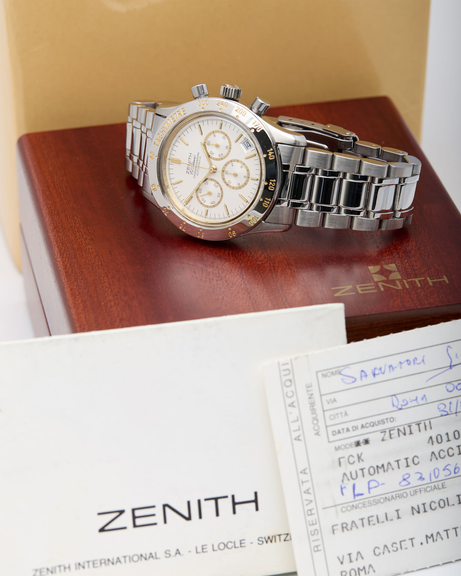 Zenith el primero de luca 40 mm ref 01.0300.400-5