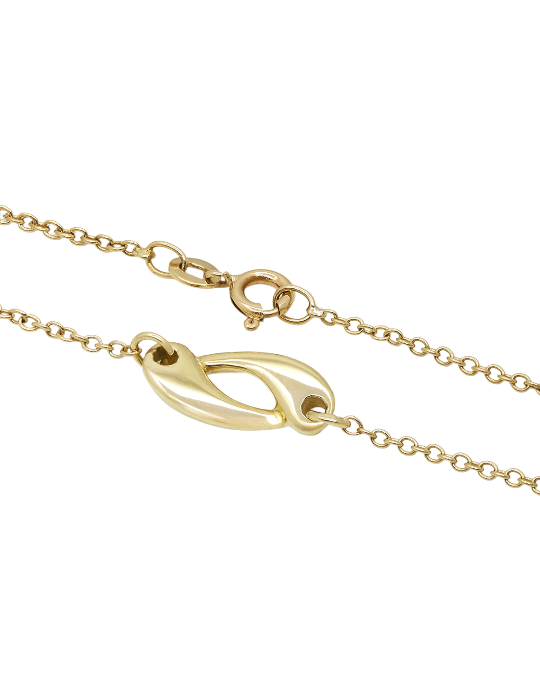Collana con ciondolo pesci in oro giallo-2