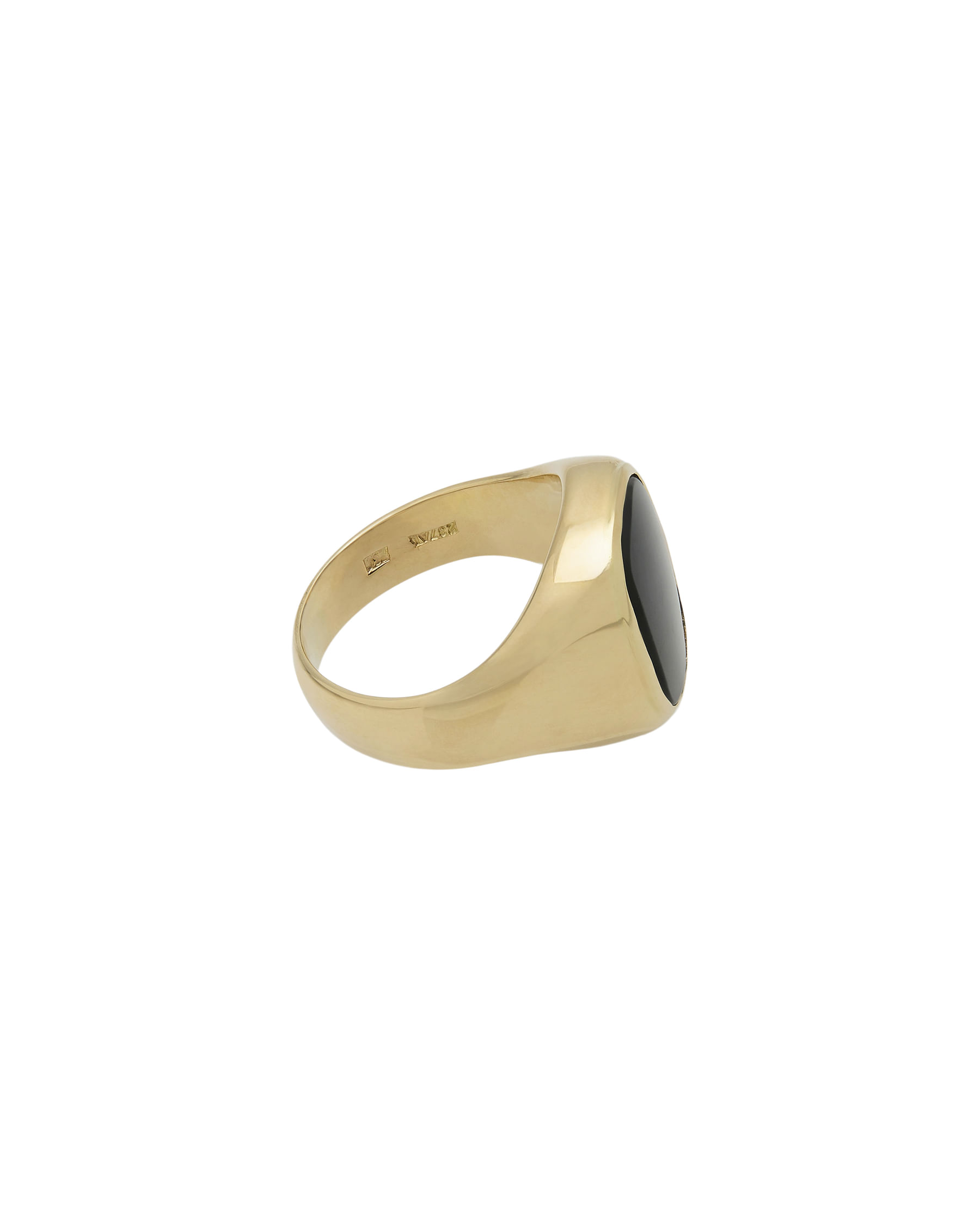 Anello sigillo oro giallo con onice-2