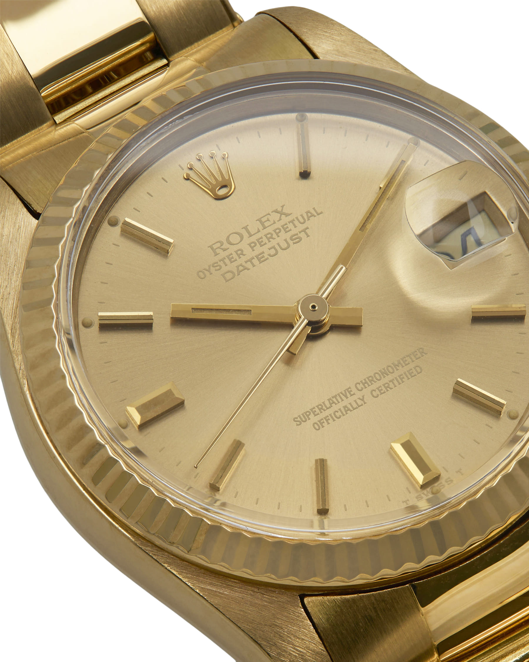 Rolex datejust 31mm oro 18kt ref 6827-2