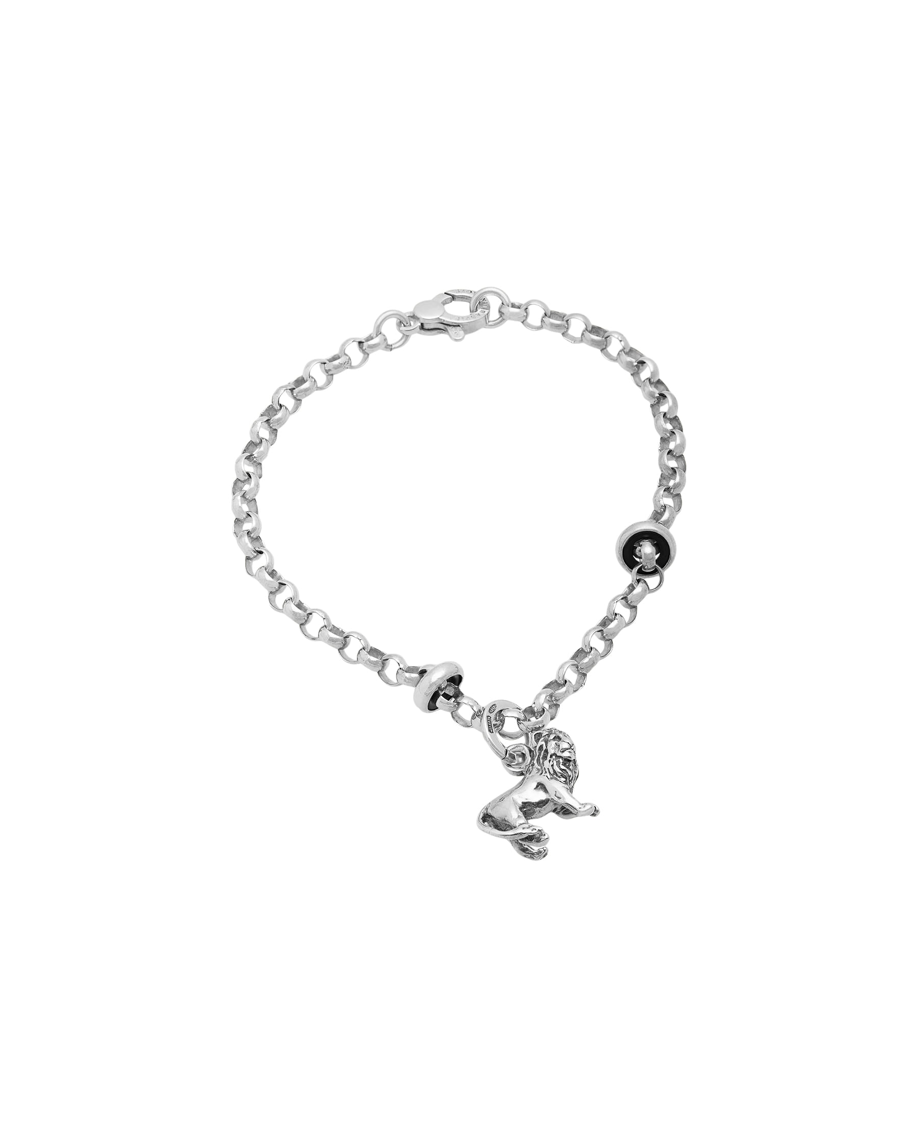 Bracciale g.raspini con ciondolo leone in argento-1