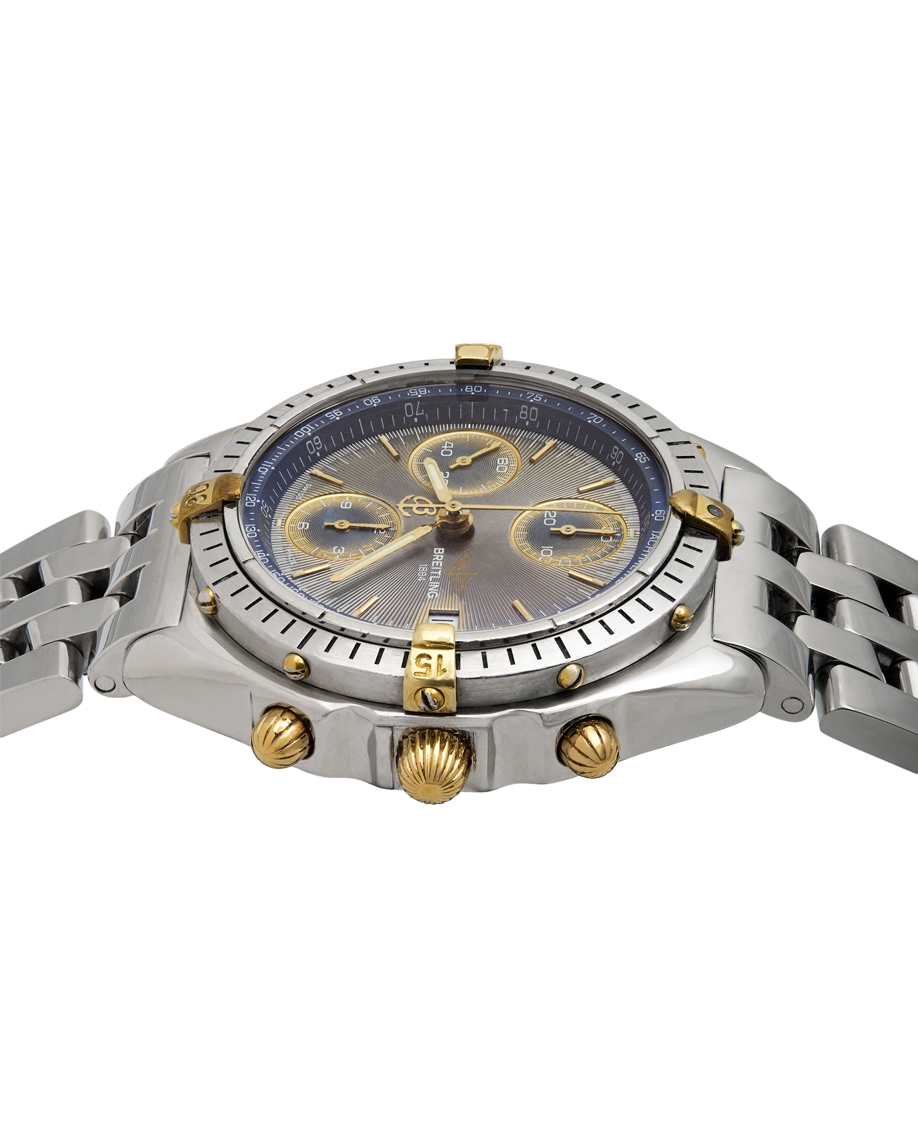 Breitling chronomat grey/blue dial ref b13048-4