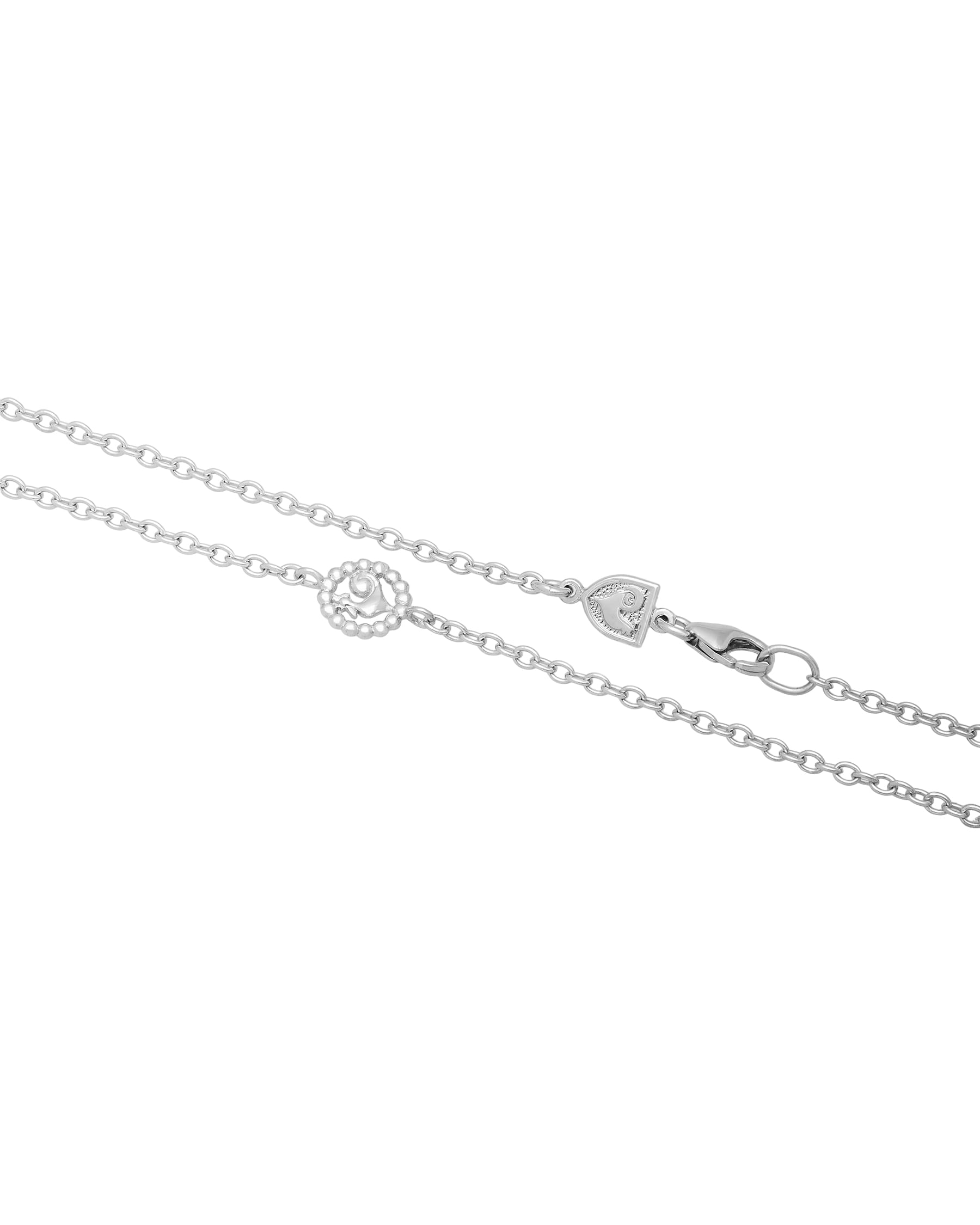 Collana chantecler in oro bianco 9 kt-2