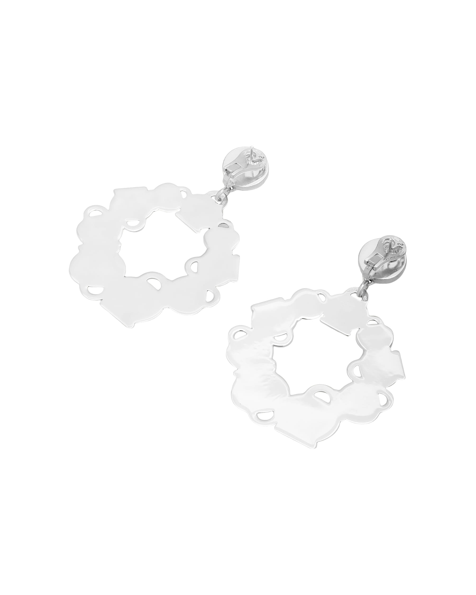 Orecchini chantecler et violà campanelle cerchi grandi in argento-2