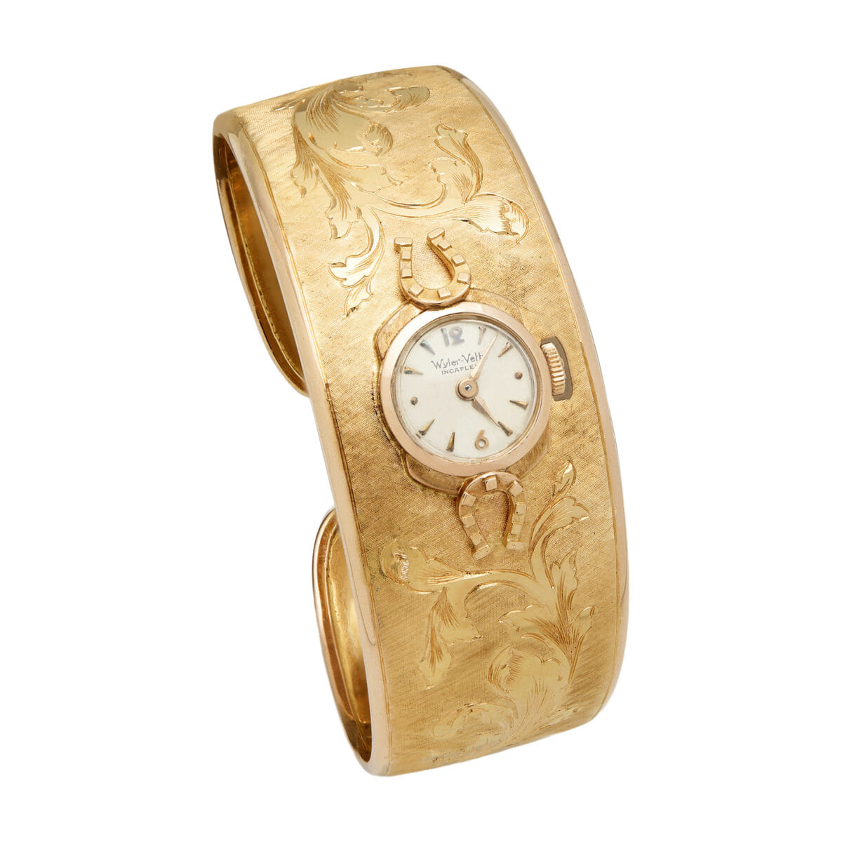 Wyler vetta vintage jewellery watch 18kt manual-1