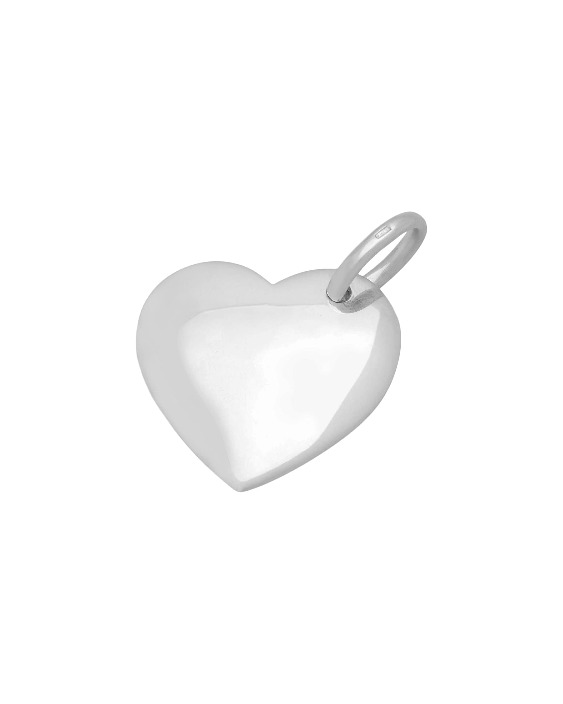 Ciondolo dodo cuore grande in argento-2