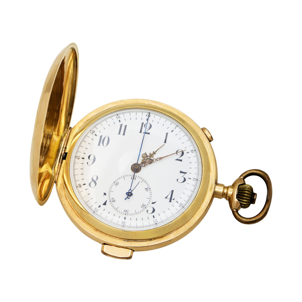 Carillons repetition chronographe pocket watch yellow gold 18kt-1