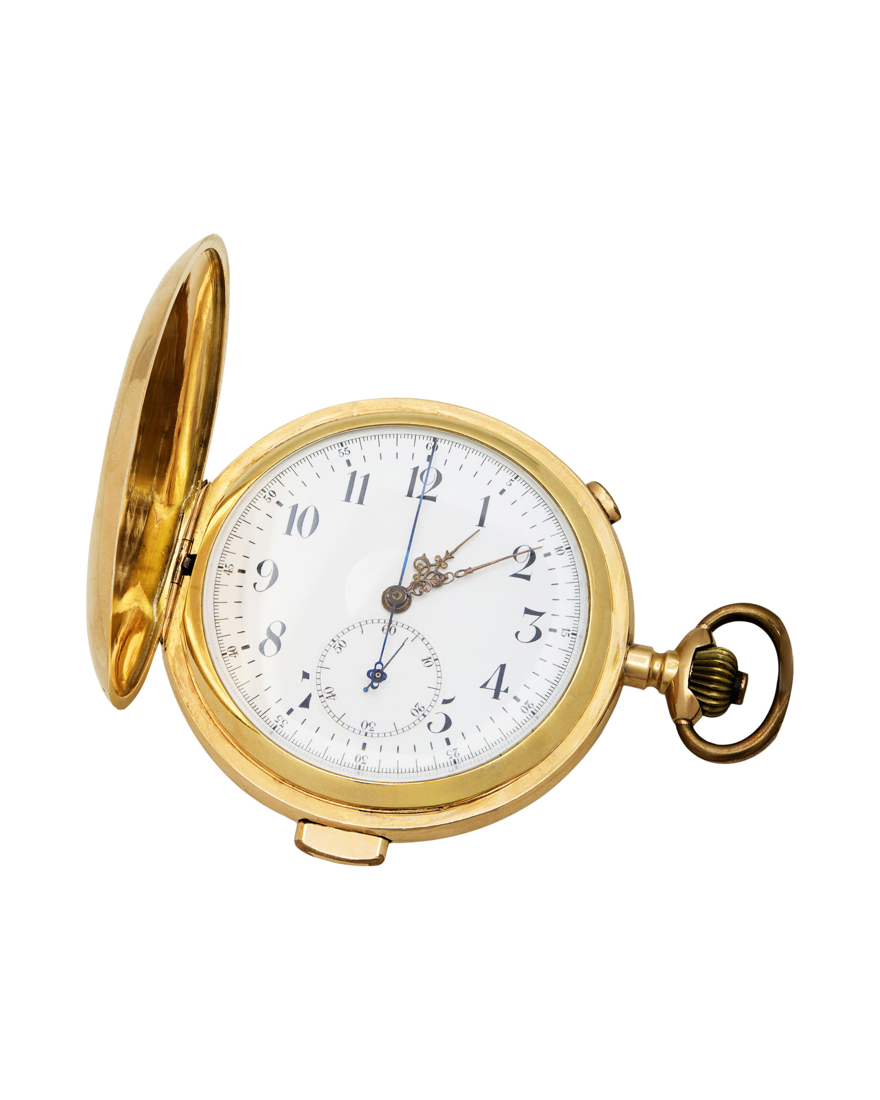 Carillons repetition chronographe pocket watch yellow gold 18kt-1