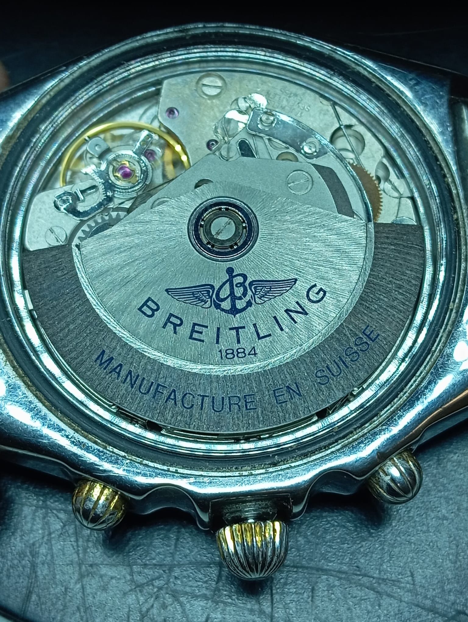 Breitling chronomat grey/blue dial ref b13048-8