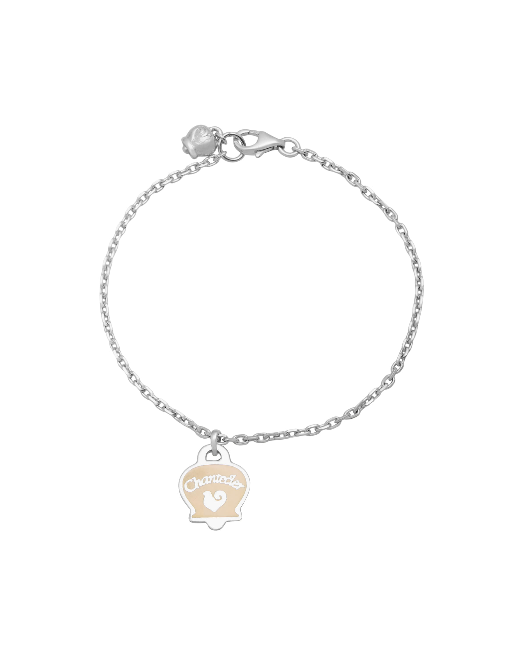 Bracciale chantecler et voilà in argento con campanella rosa-1