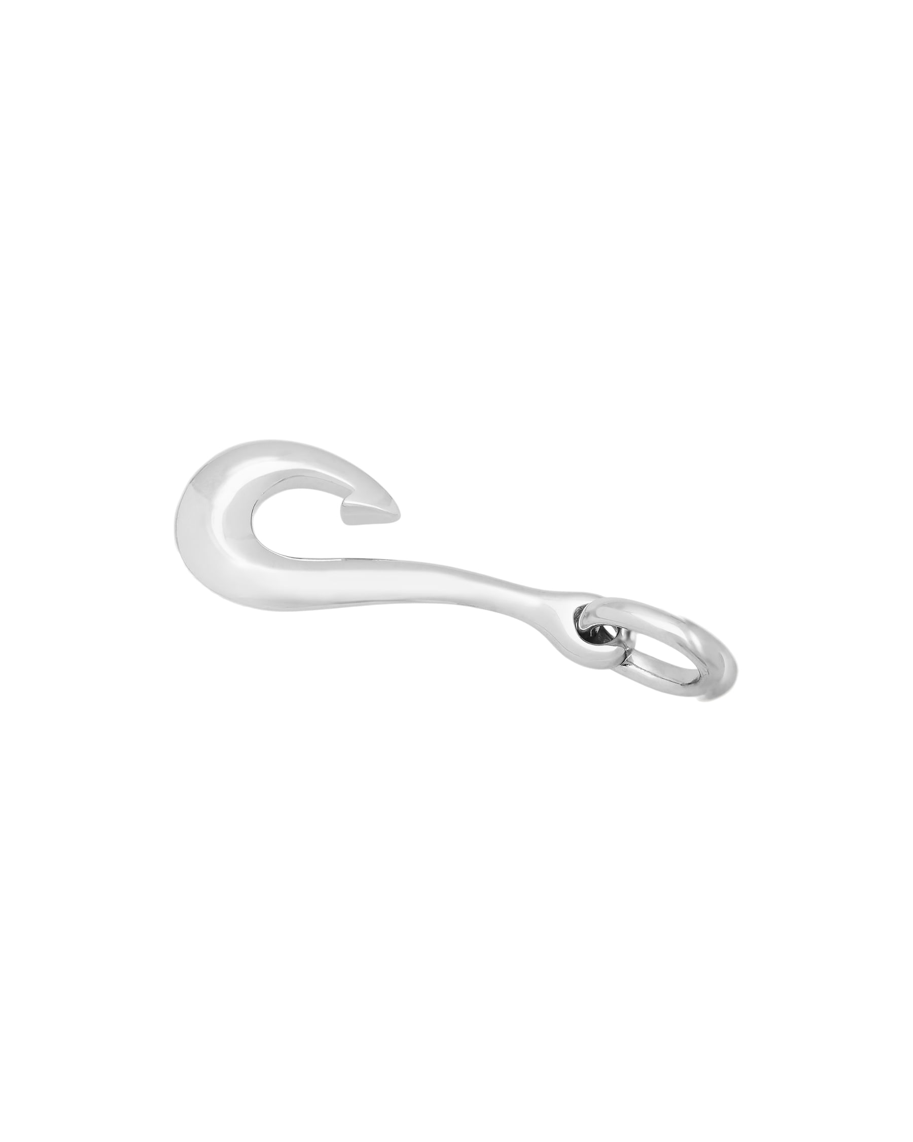 Ciondolo pomellato amo oro bianco 18 kt-2