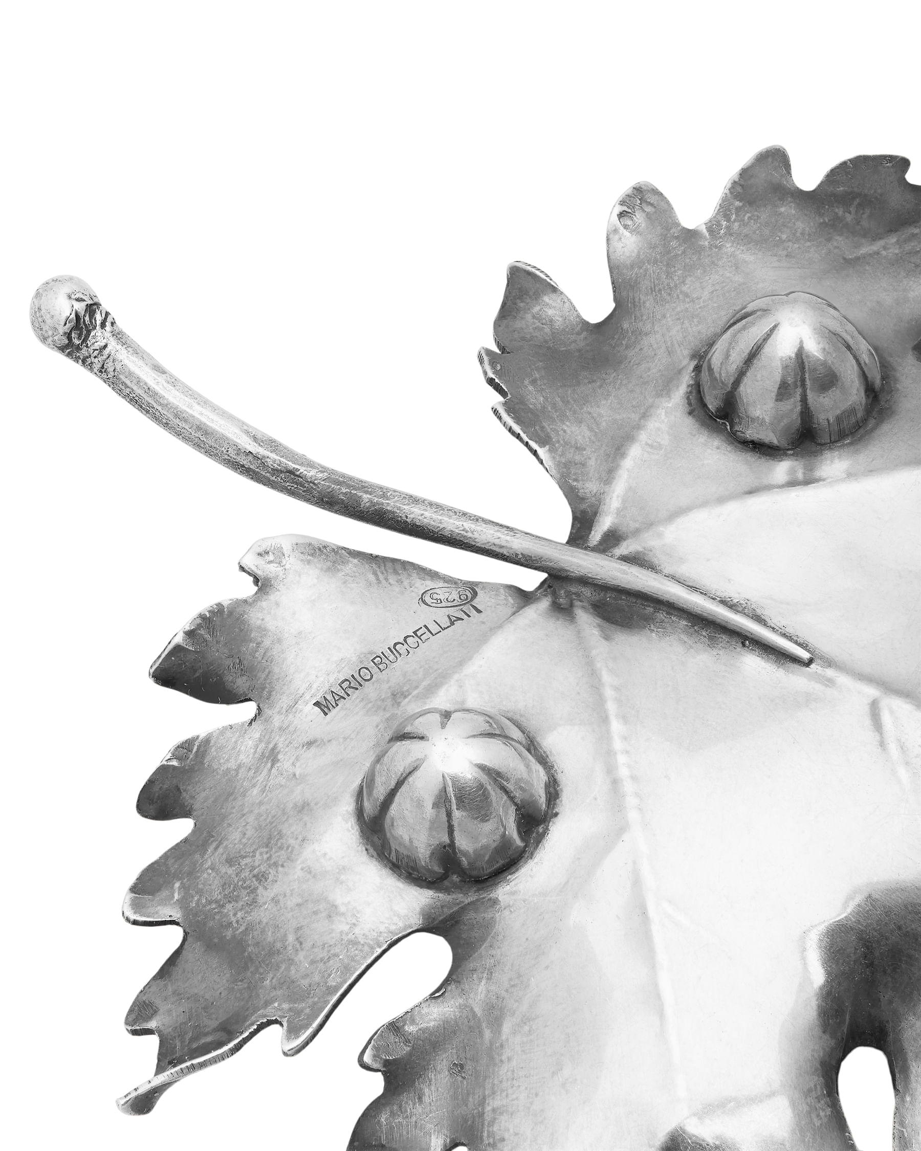 Ciotola leaves piccola foglia mario buccellati in argento-2