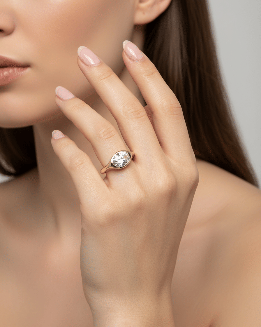 Anello in oro giallo con topazio 2,50 ct-5