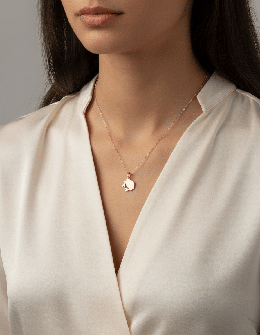 Ciondolo dodo granchio in oro rosa 9 kt-3