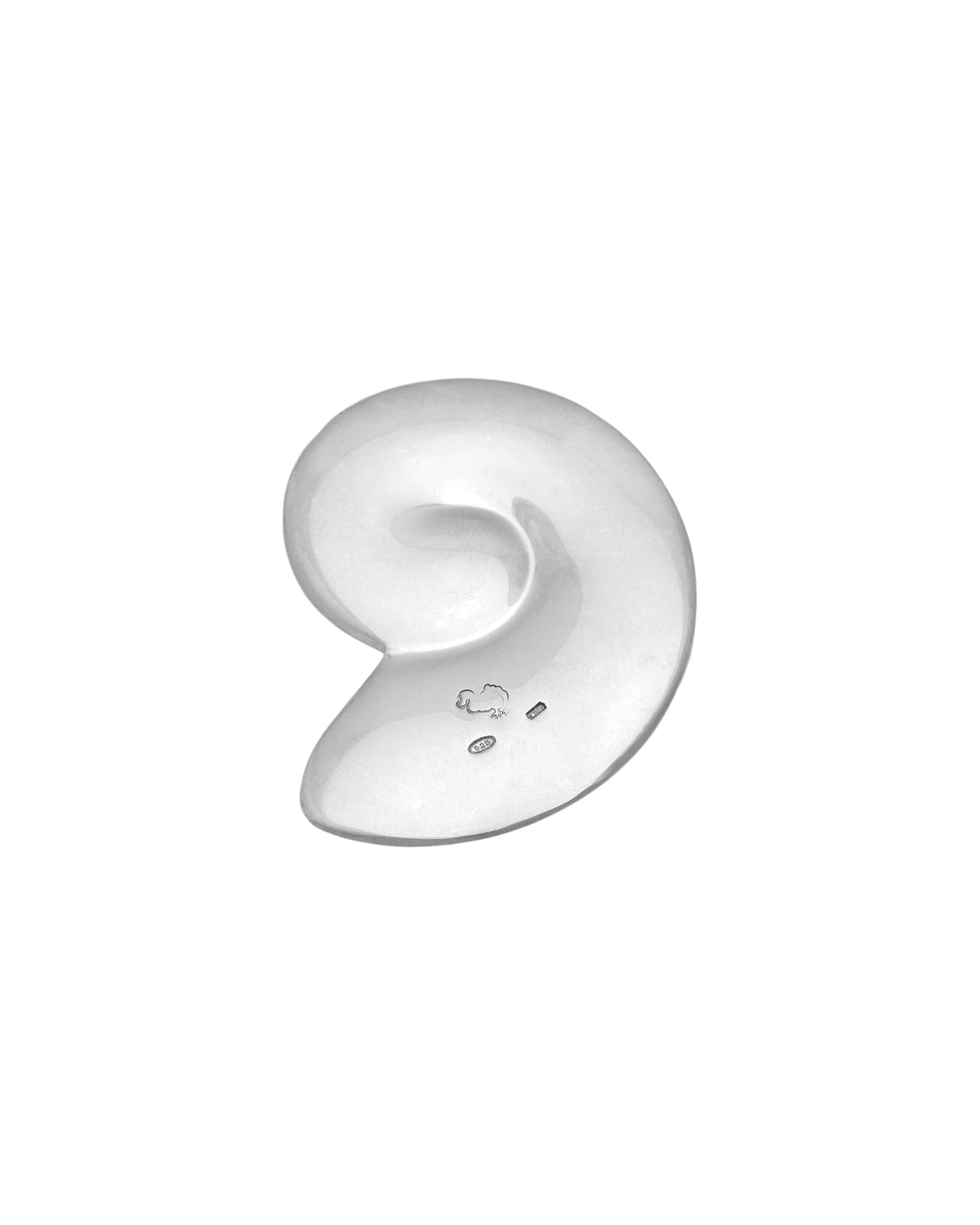 Ciondolo dodo conchiglia big a chiocciola in argento-2