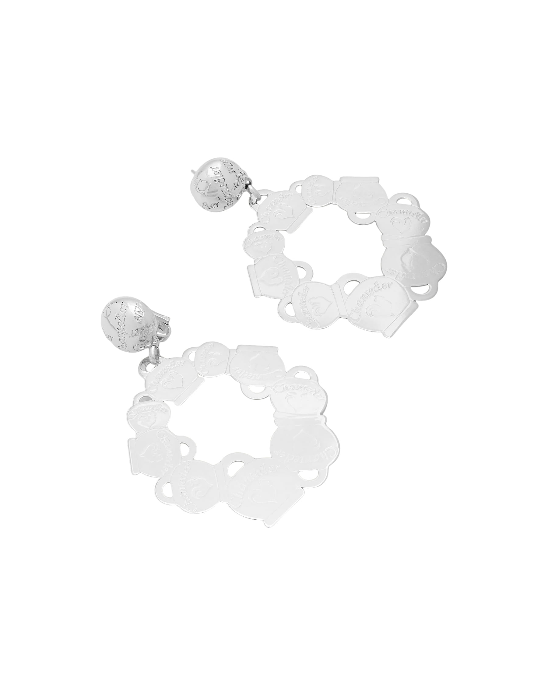 Orecchini chantecler et violà campanelle cerchi grandi in argento-1