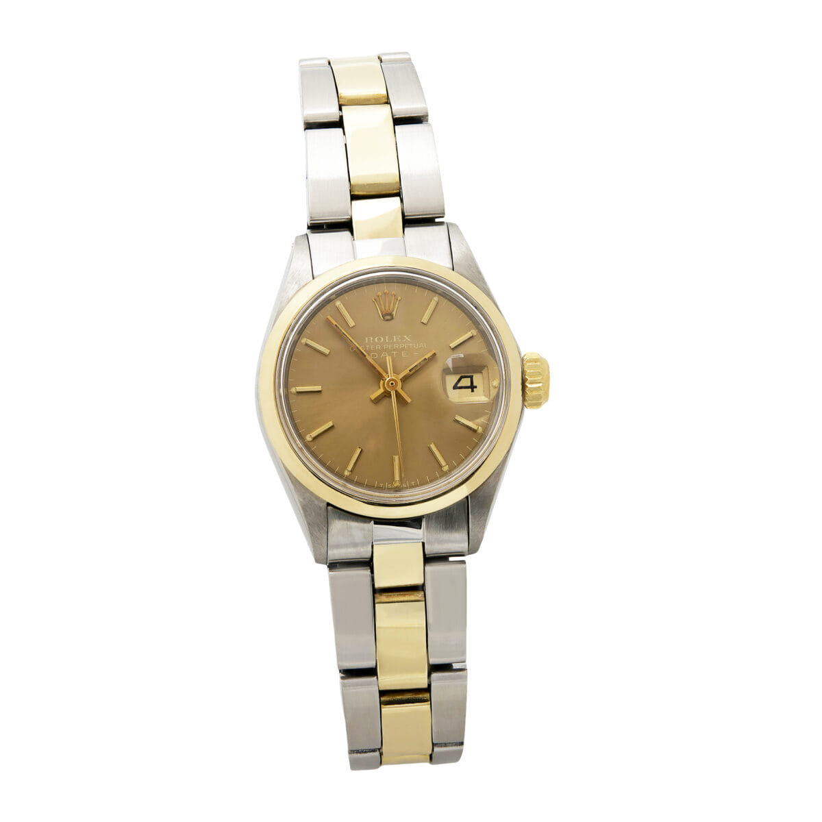 Rolex oyster perpetual lady date 26 mm acciaio e oro ref 6516-1
