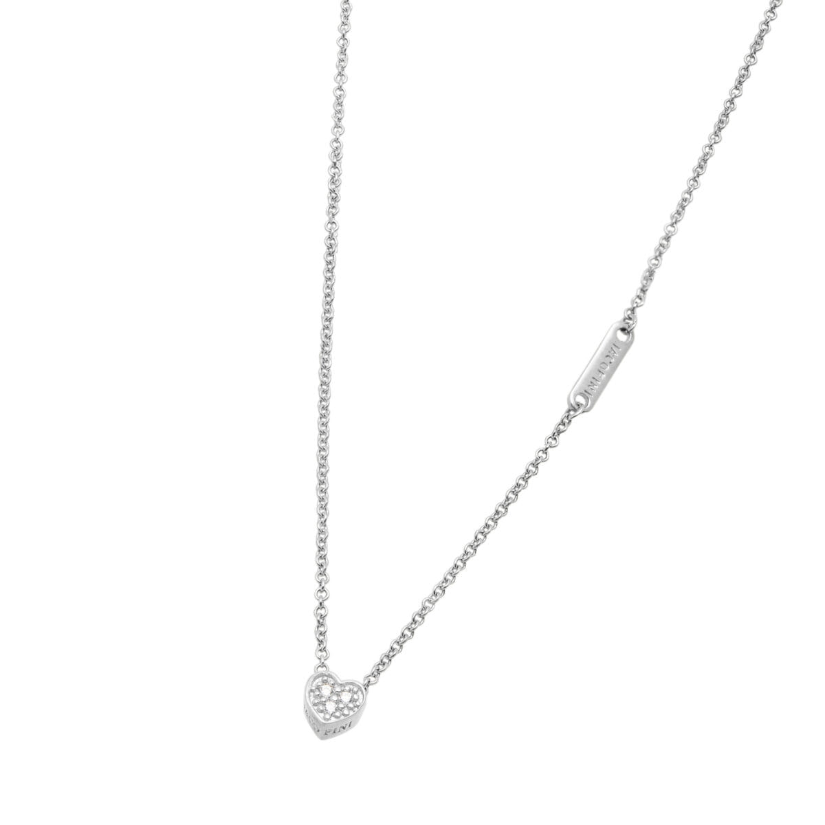 Collana iacopini con ciondolo cuore in argento e zirconi-1