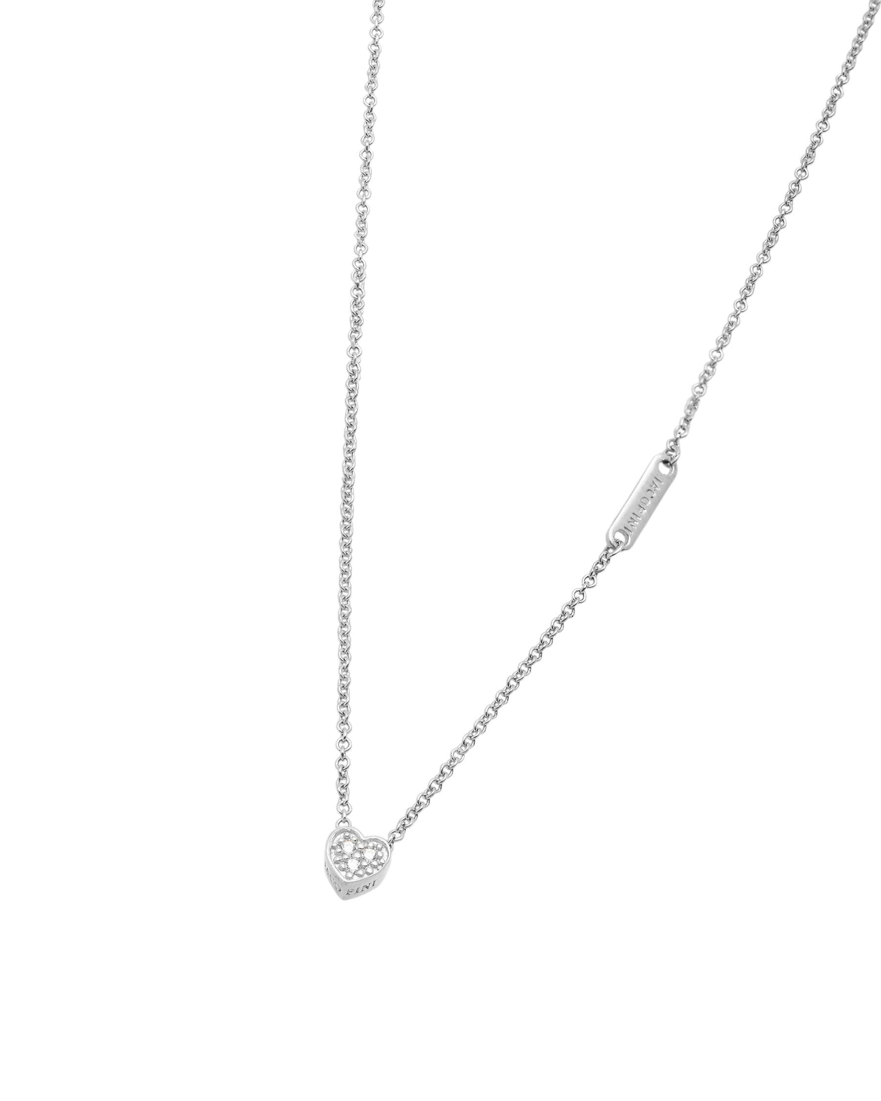 Collana iacopini con ciondolo cuore in argento e zirconi-1