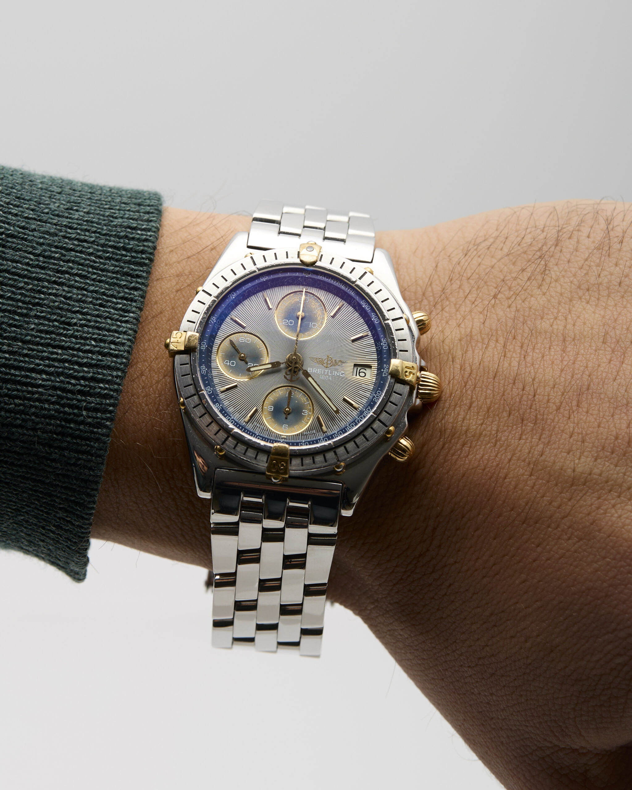 Breitling chronomat grey/blue dial ref b13048-6