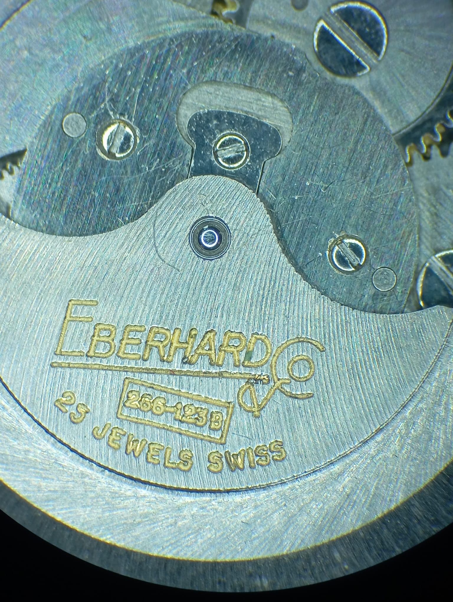 Eberhard & co. stylring automaticc 36 mm vintage grey dial-9