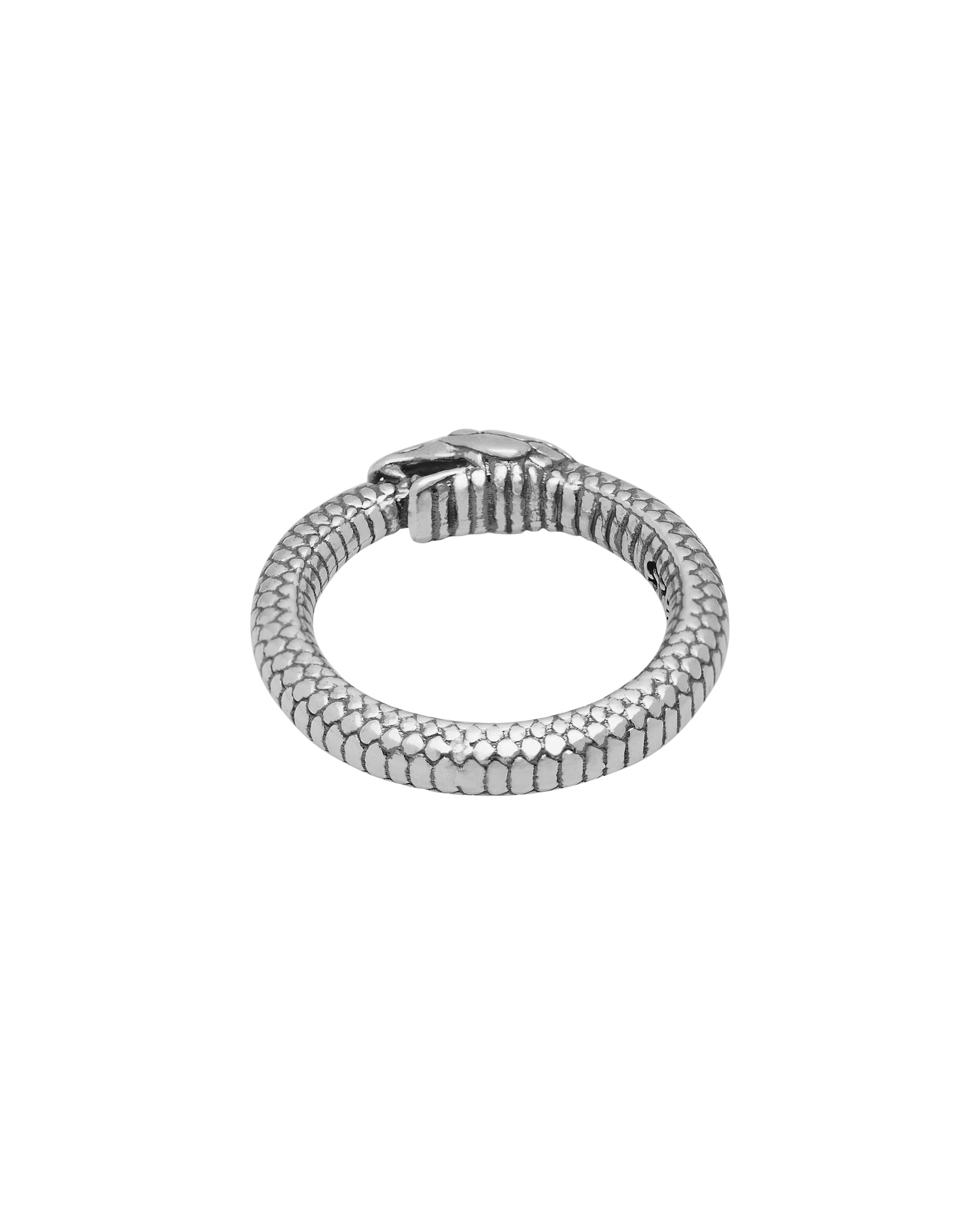 Anello serpente uroboro nove25 in argento-2