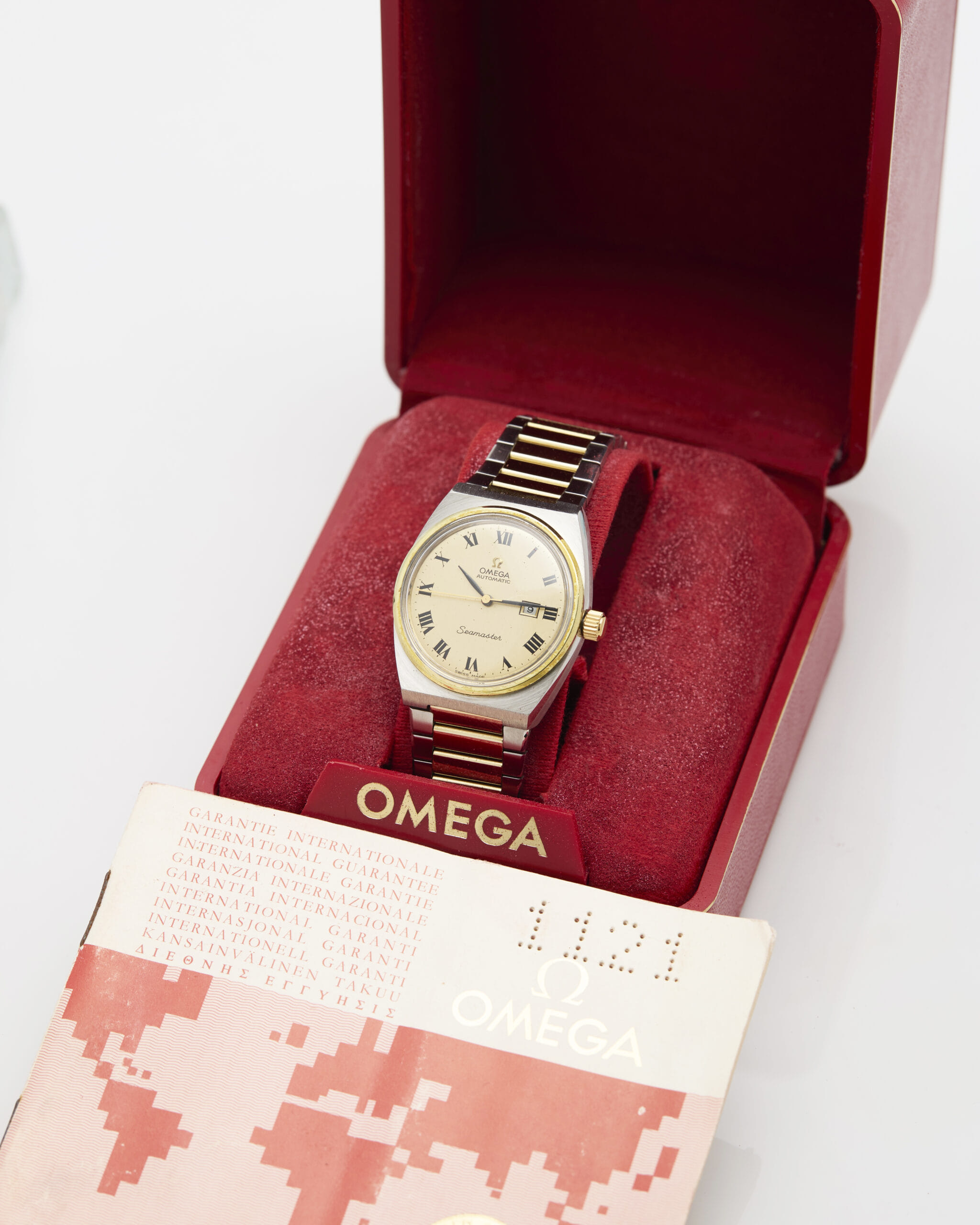 Omega seamaster date medio automatic 30mm ref. 166.02.08-7