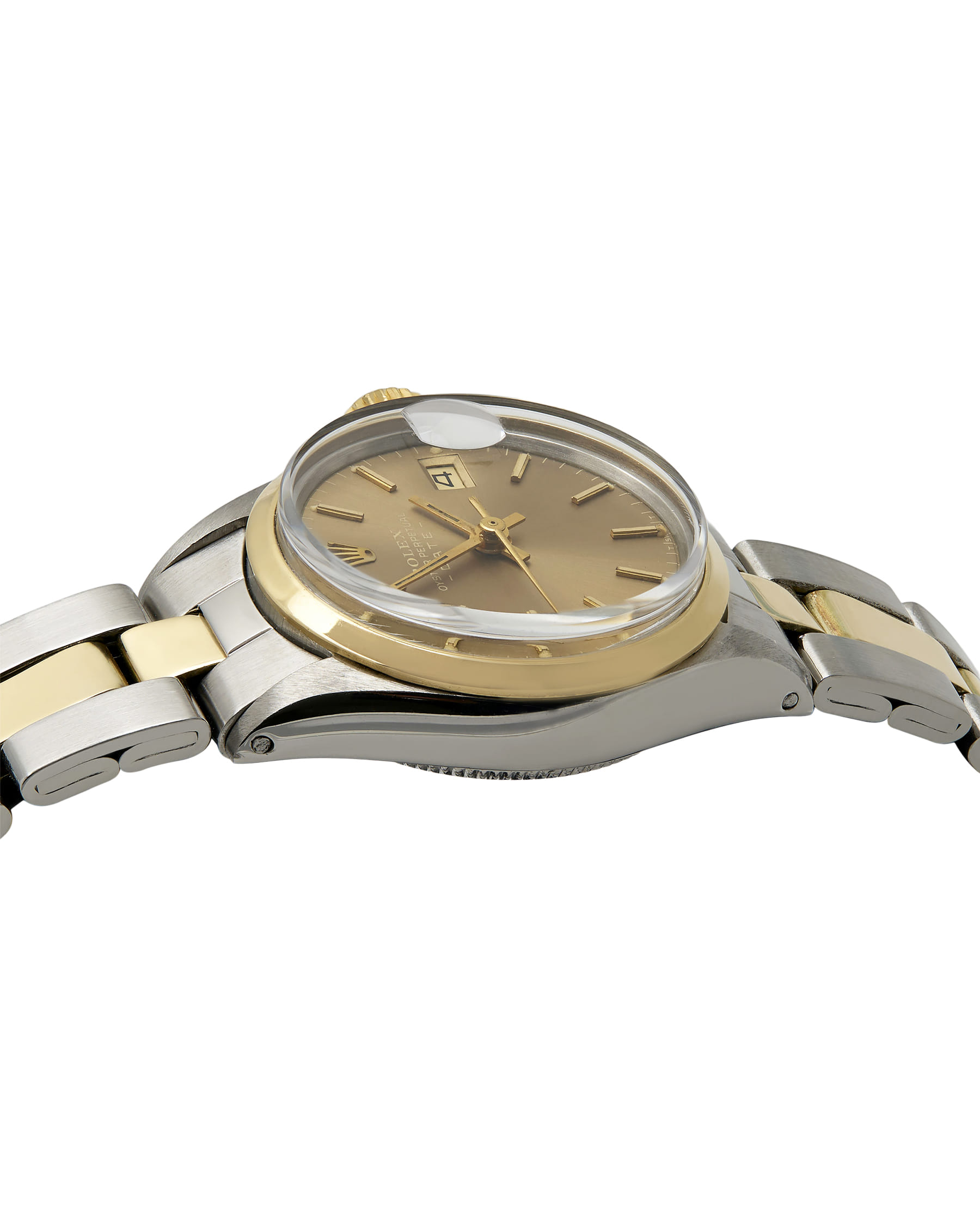 Rolex oyster perpetual lady date 26 mm acciaio e oro ref 6516-2