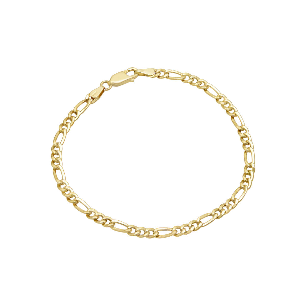 Bracciale maglia figaro 3+1 in oro giallo 18 kt-1